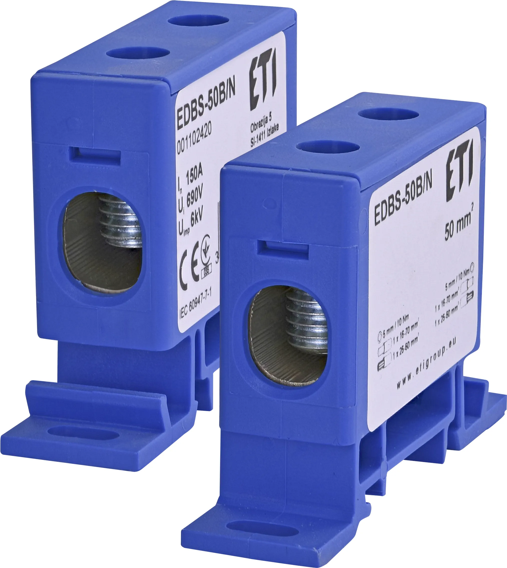 Priključne sponke vodnika EDBS-50B/N 001102420