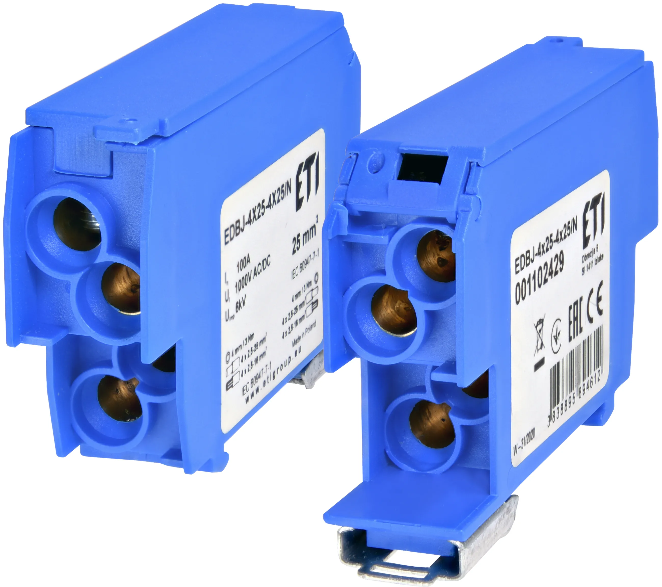 Razdelilni blok EDBJ-4x25-4x25/N 001102429