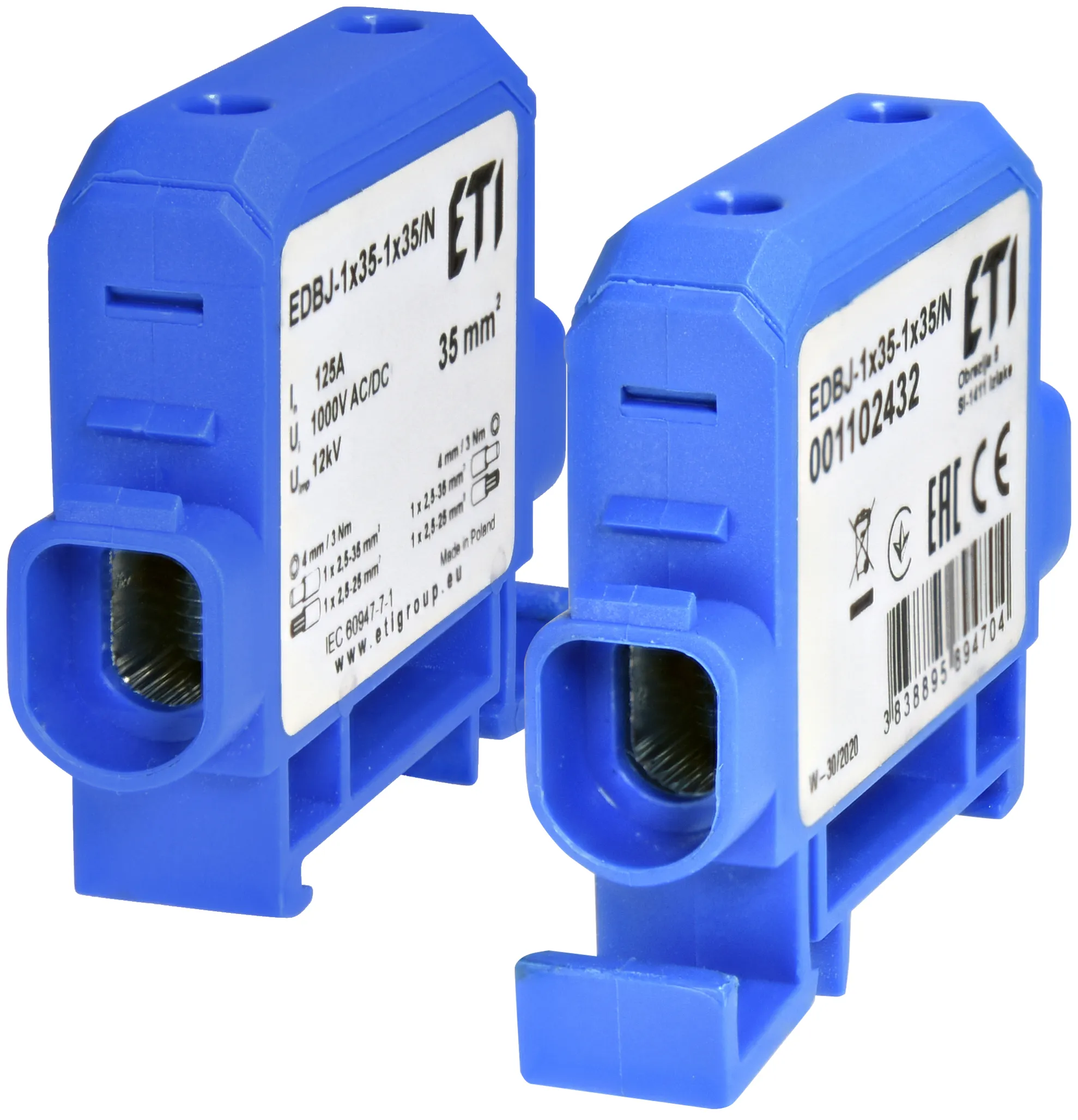 Priključne sponke vodnika EDBJ-1x35-1x35/N 001102432