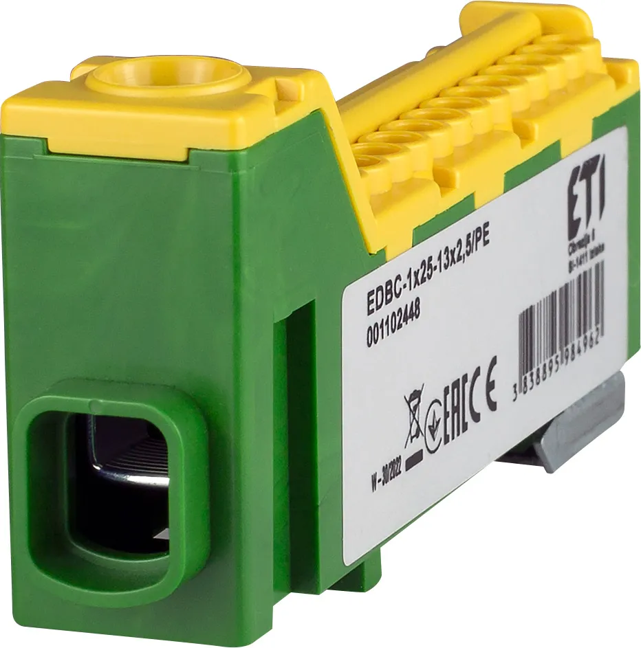 Razdelilni blok EDBC-1x25-13x2,5/PE 001102448