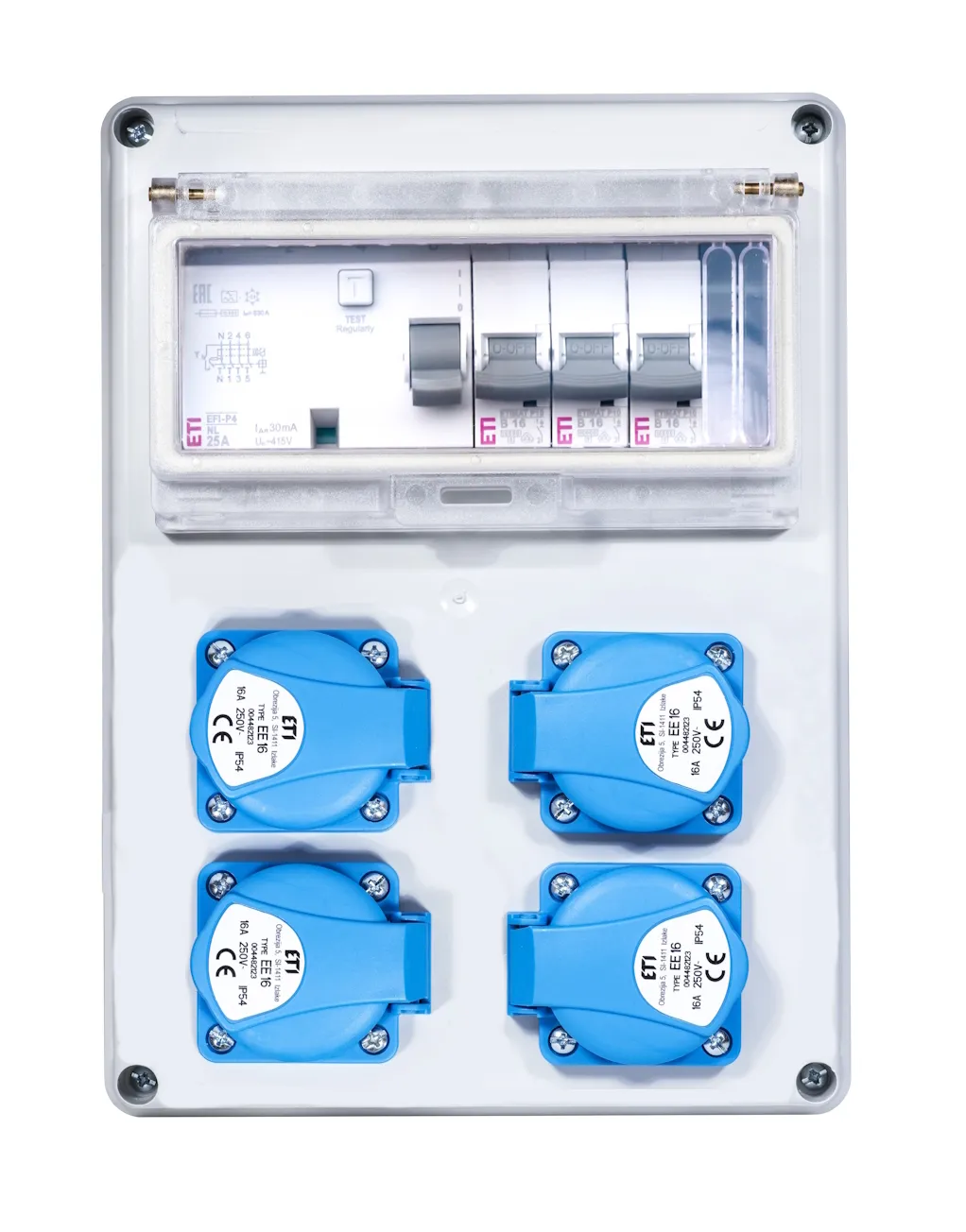 Razdelilnik opremljen EDS8 RCD 4 B 3F 001105842