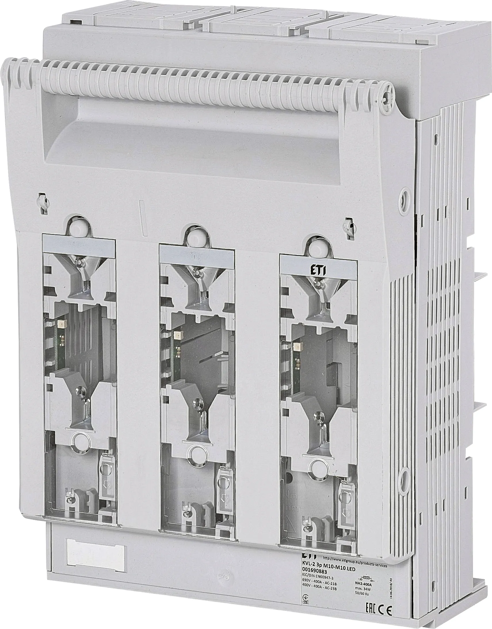 Varovalčno ločilno stikalo KVL-2 3p M10-M10 LED 001690883