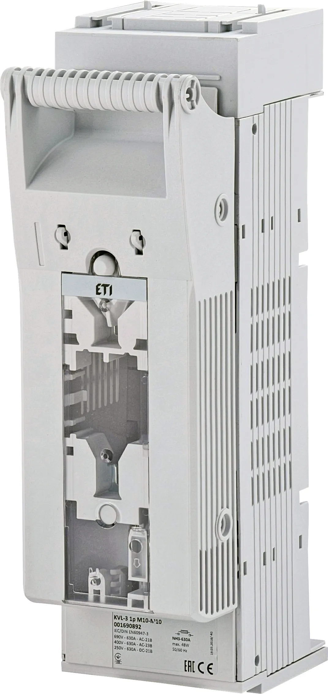 Varovalčno ločilno stikalo KVL-3 1p M10-M10 001690892