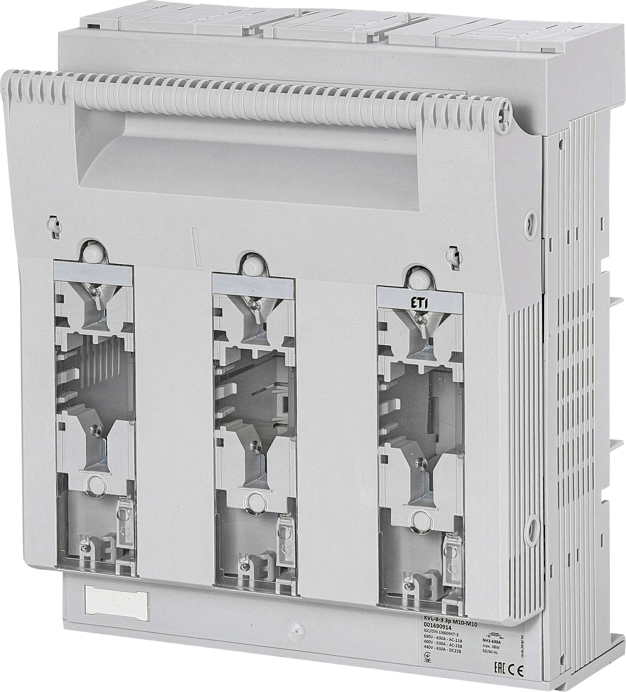 Varovalčno ločilno stikalo KVL-B-3 3p M10-M10 001690914