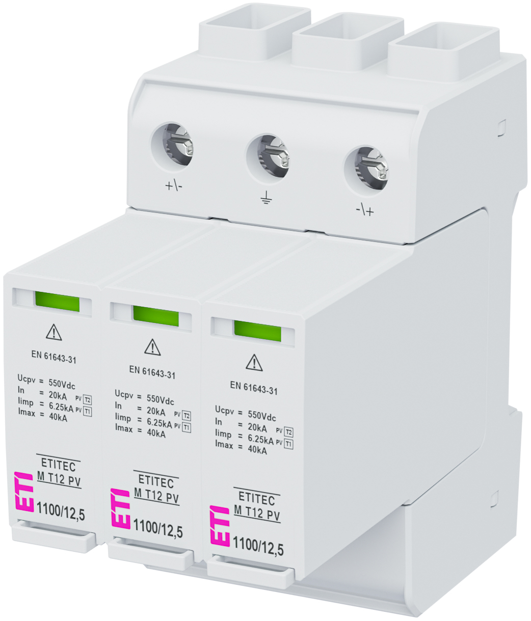 Prenapetostni odvodnik ETITEC M T12 PV 1100/12,5 Y RC 002440512
