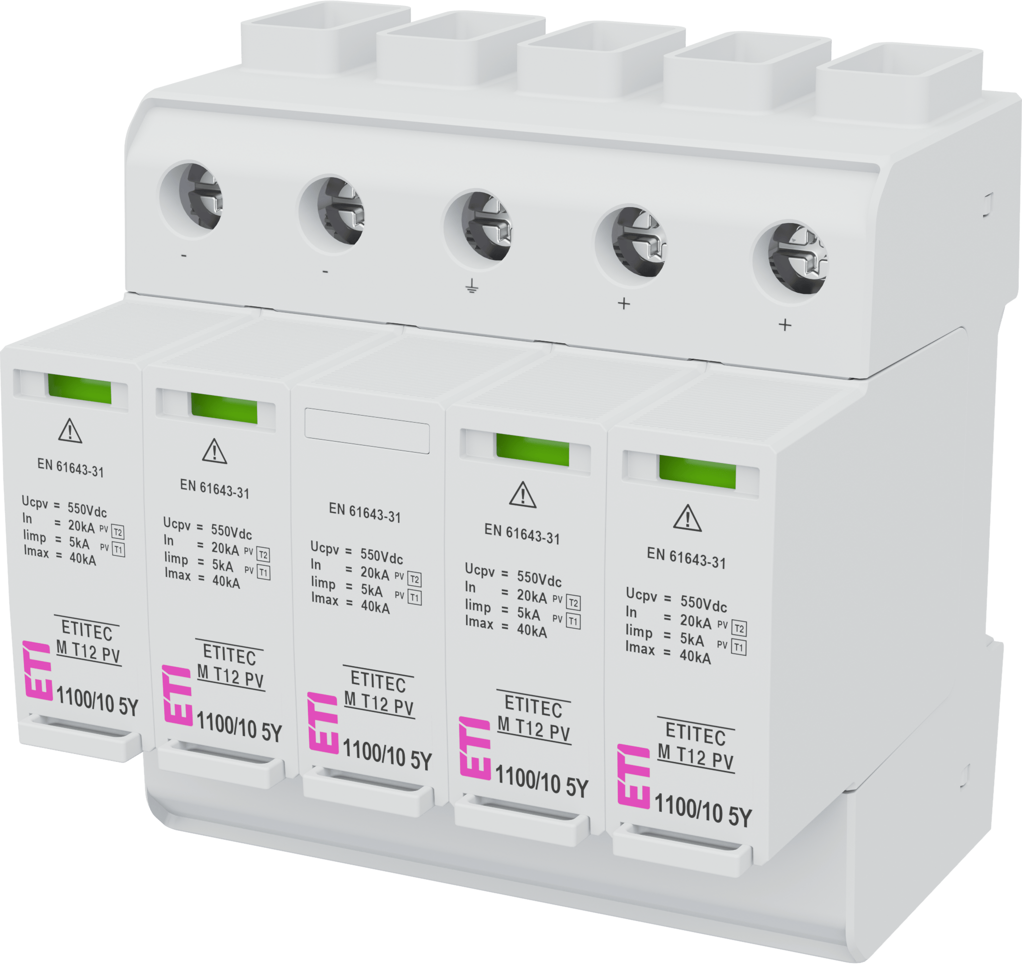 Prenapetostni odvodnik ETITEC M T12 PV 1100/10 5Y 002440675