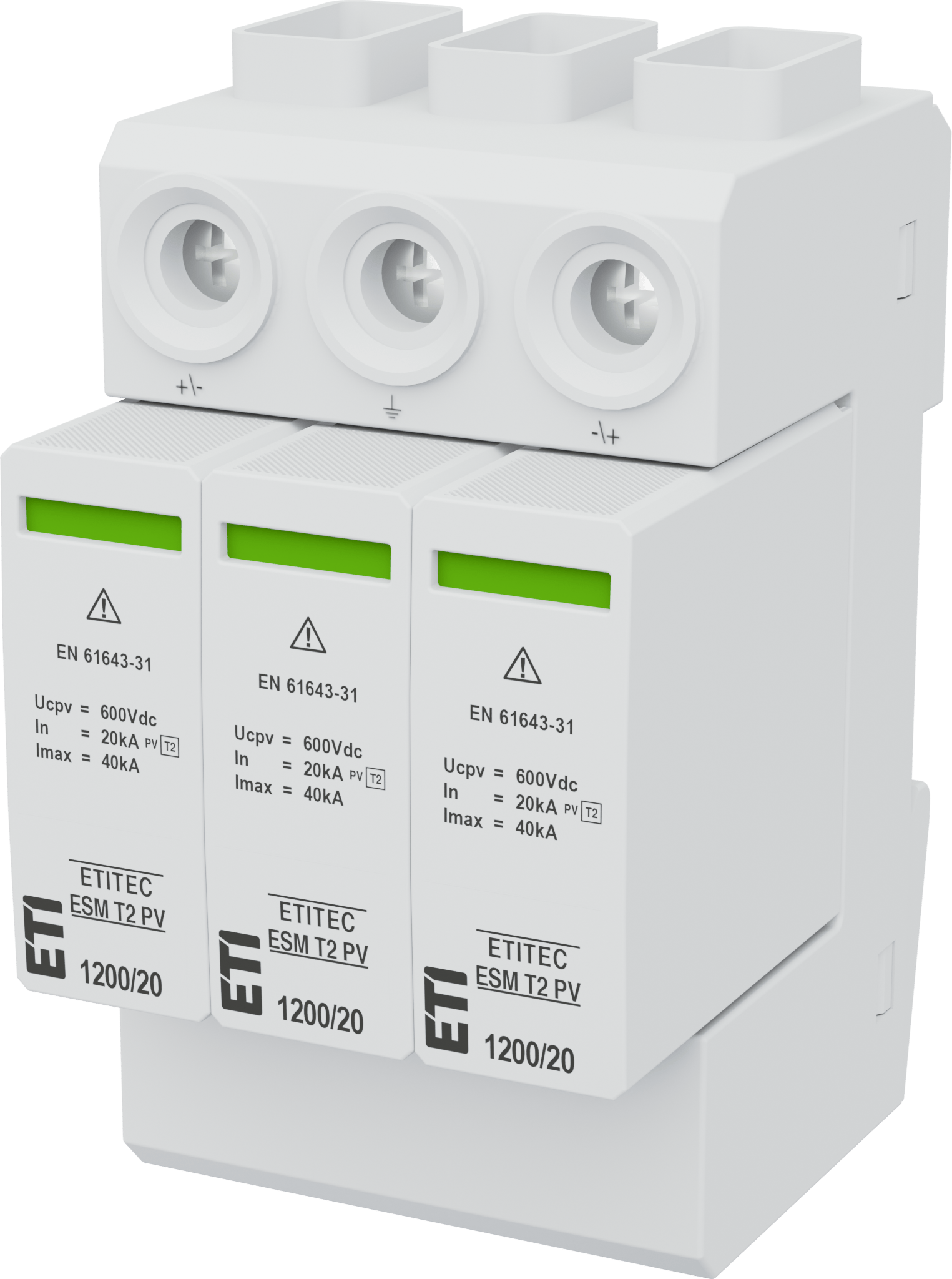 Prenapetostni odvodnik ETITEC ESM T2 PV 1200/20 Y RC 002440681
