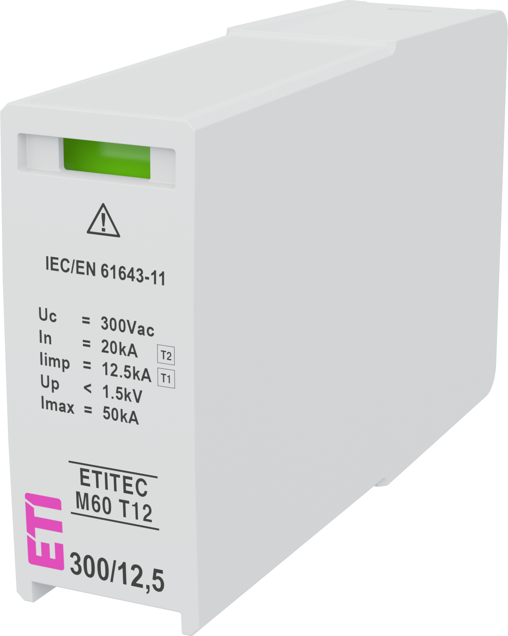 Prenapetostni odvodnik MOD.ETITEC M60 T12 300/12,5 002440862