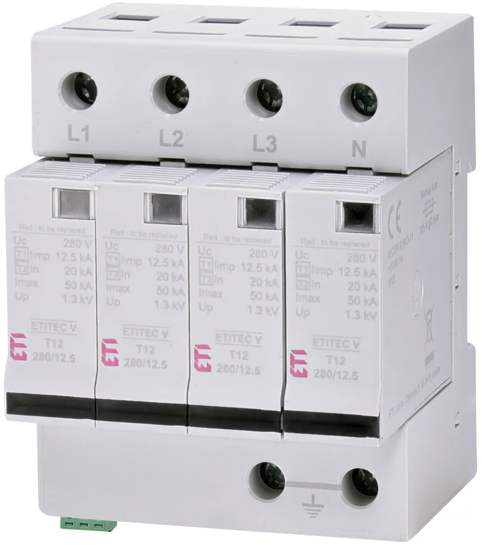 Prenapetostni odvodnik ETITEC V T12 280/12,5 4+0 RC 002442917
