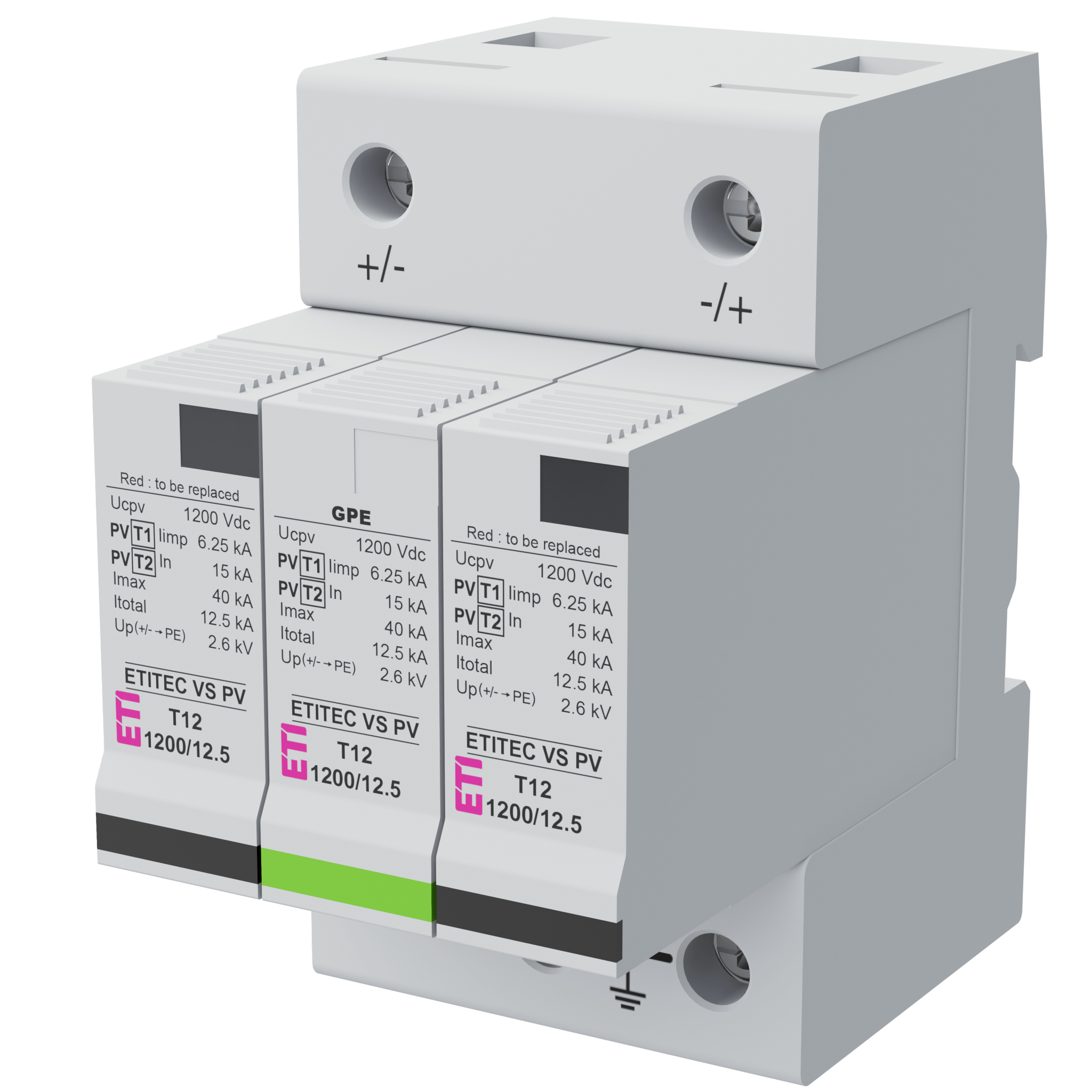 Prenapetostni odvodnik ETITEC VS PV T12 1200/12,5 RC 002443001