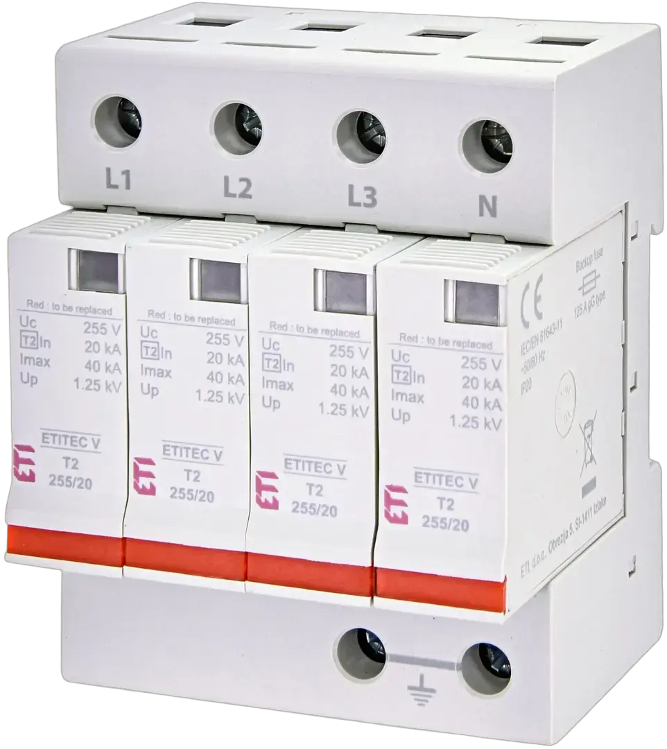 Prenapetostni odvodnik ETITEC V T2 440/20 4+0 002443041