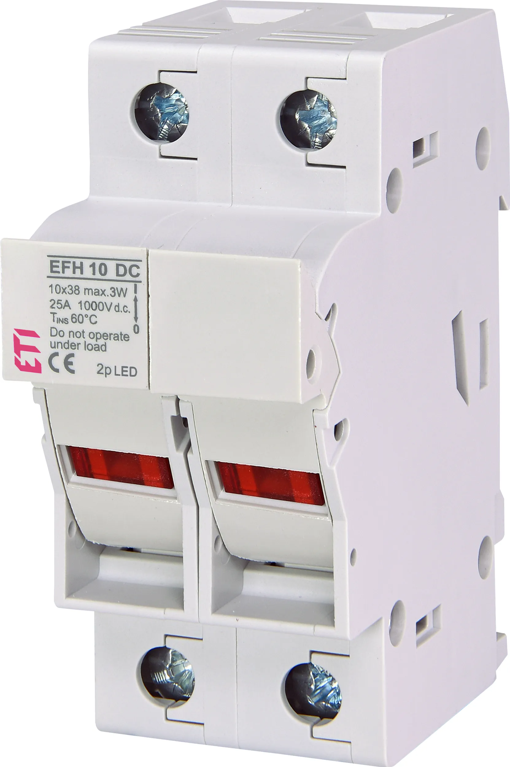Podstavek talilnega vložka EFH 10 DC 2p LED 002540213