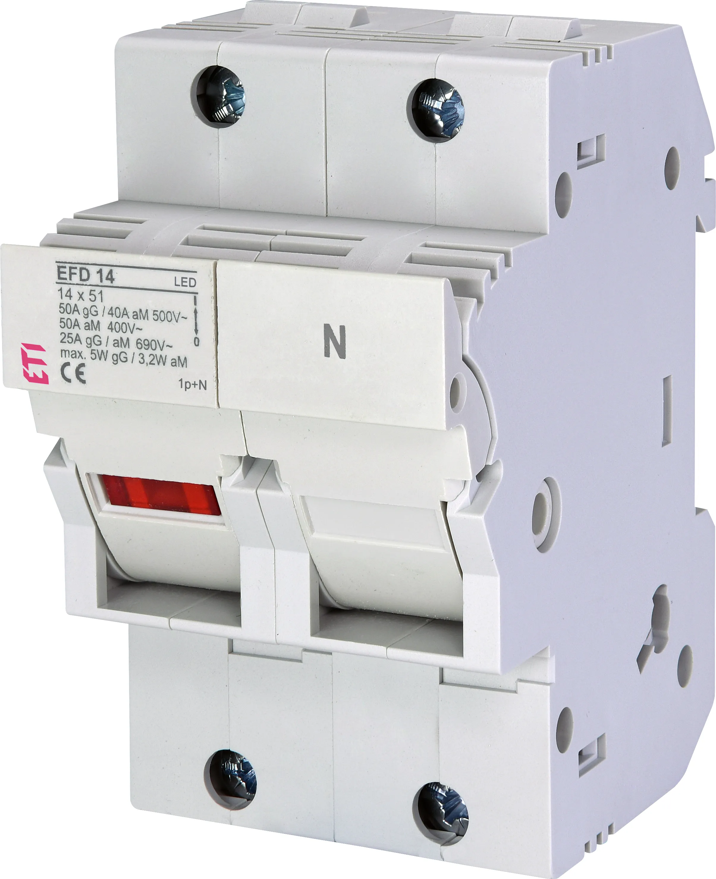 Varovalčni ločilnik EFD 14 1p+N LED 002560012