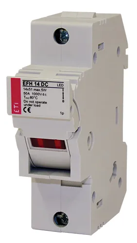 Podstavek talilnega vložka EFH 14 DC 2p LED 1100V 002560215