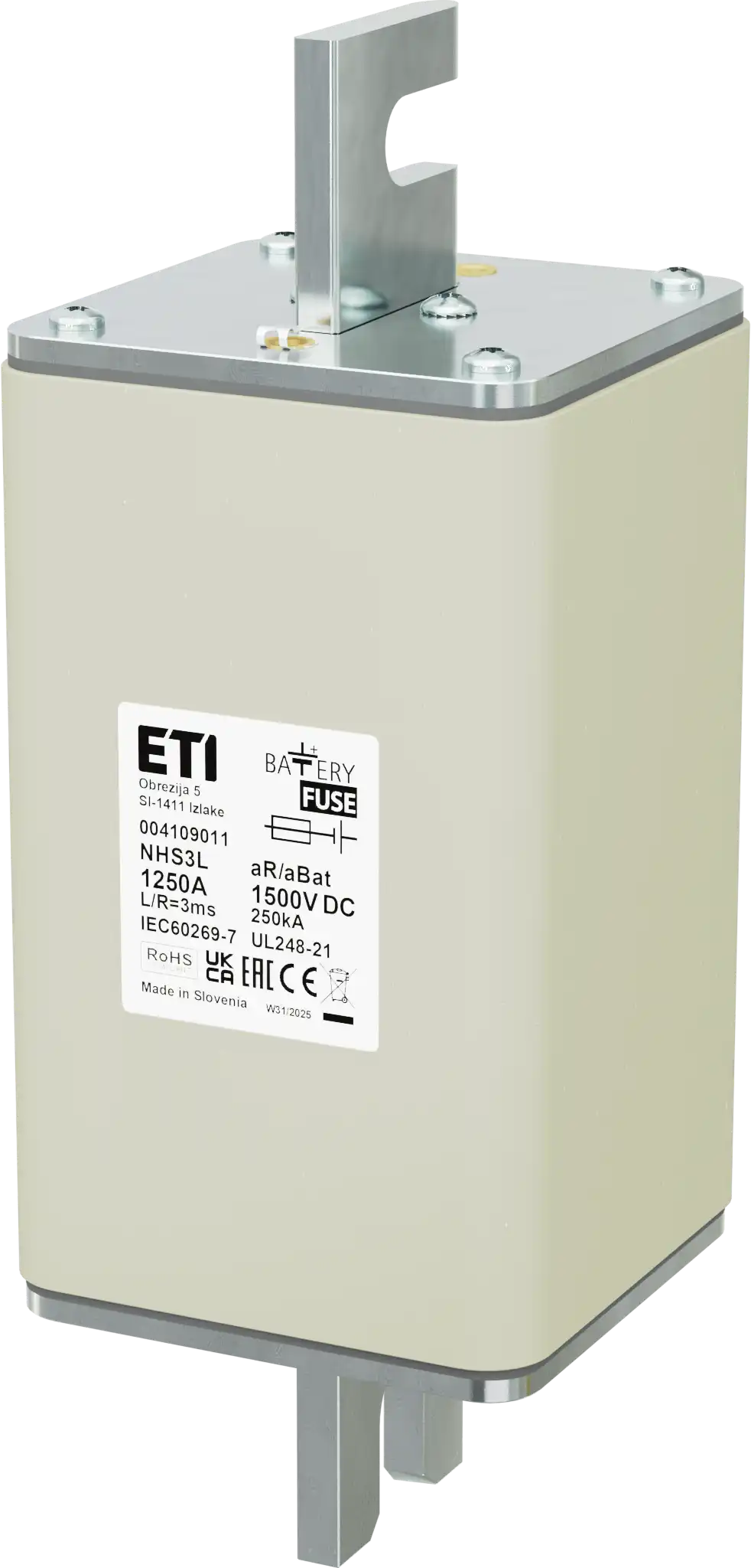 Talilni vložek NHS3L aR/aBat 1250A/1500V DCAL 004109011