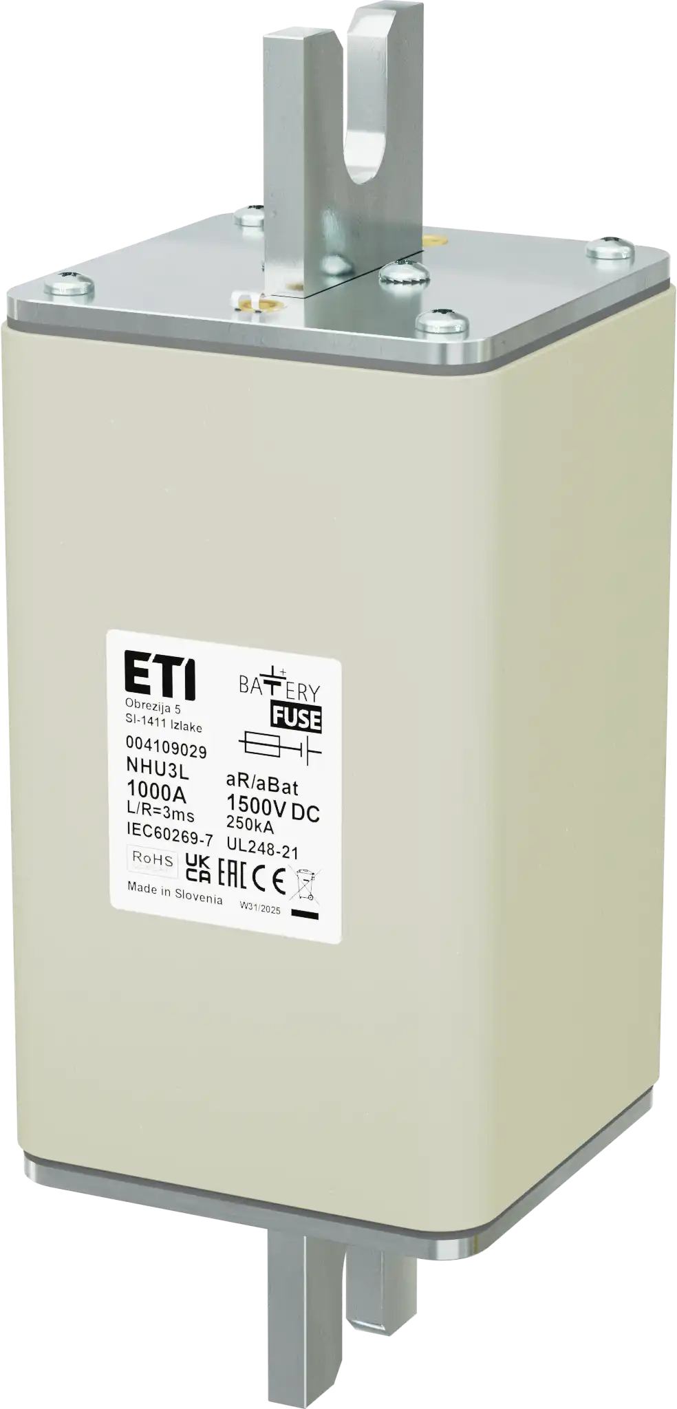 Talilni vložek NHU3L aR/aBat 1000A/1500V DCAL 004109029