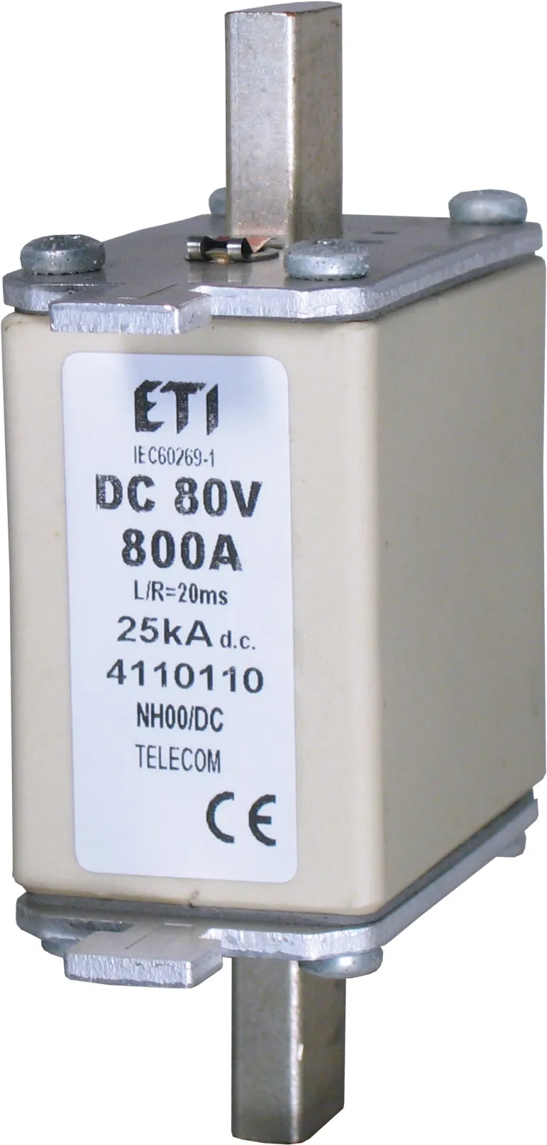 Talilni vložek NH00 250A/80V DC 004110107
