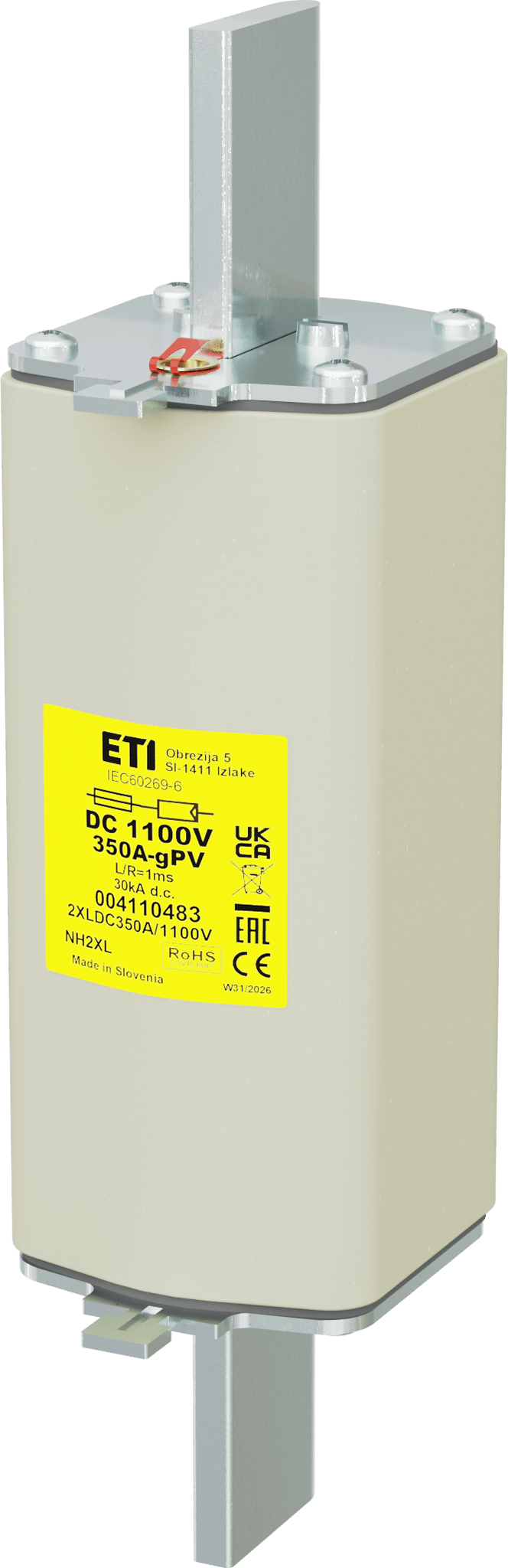 Talilni vložek NH2XL gPV 350A/1100V DC 004110483