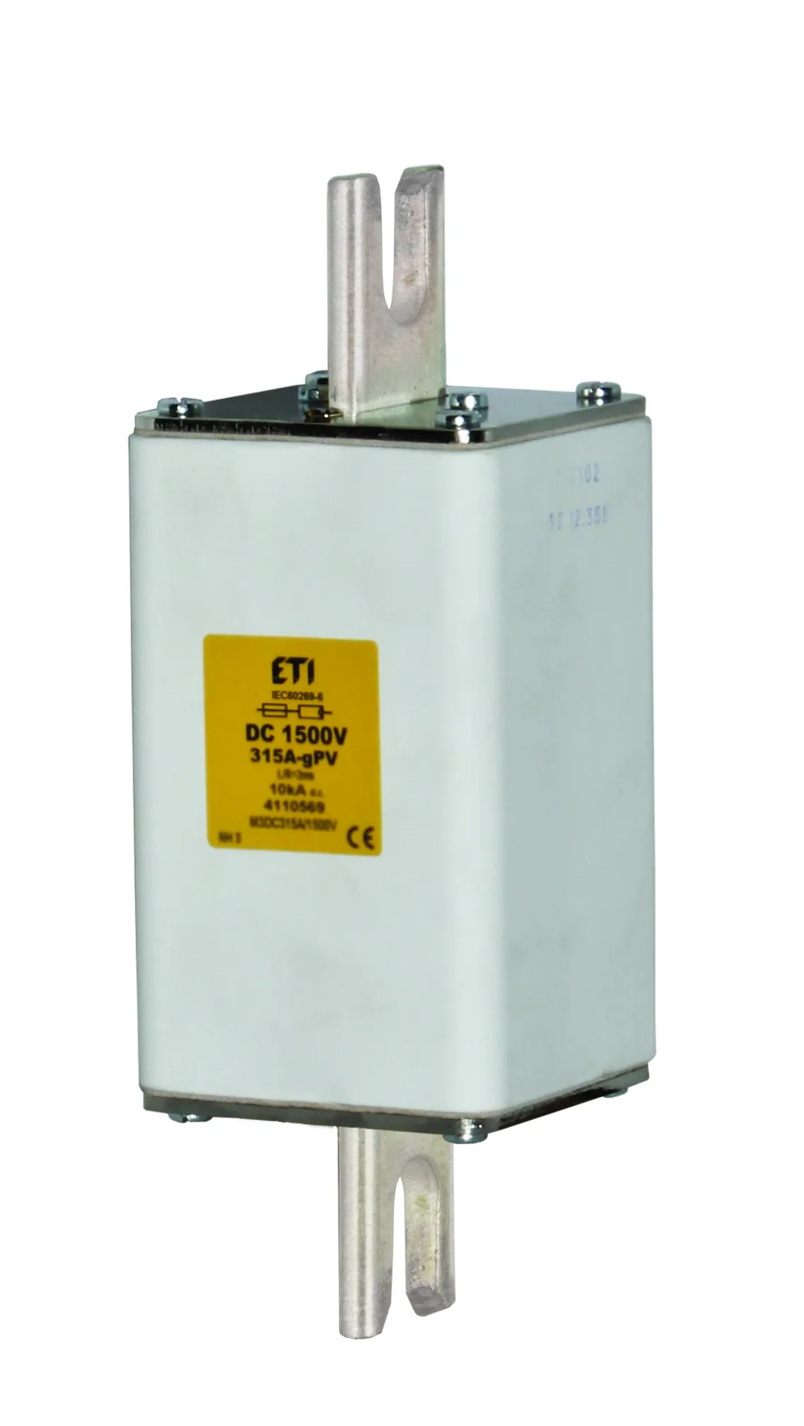 Talilni vložek NHU3L gPV 630A/1500V DC UL 004110649