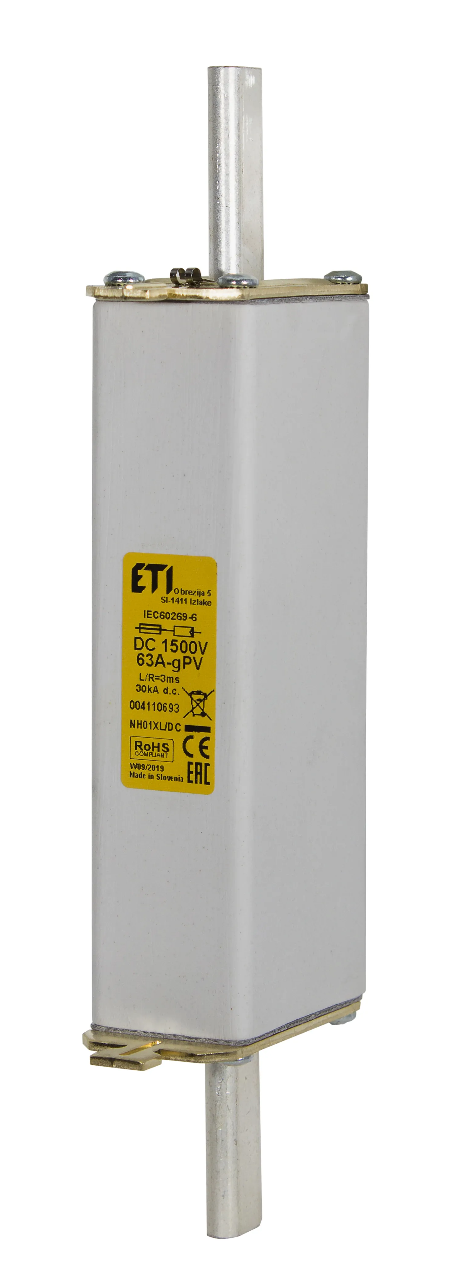 Talilni vložek NHU01XL gPV 160A/1500V DC 004110754