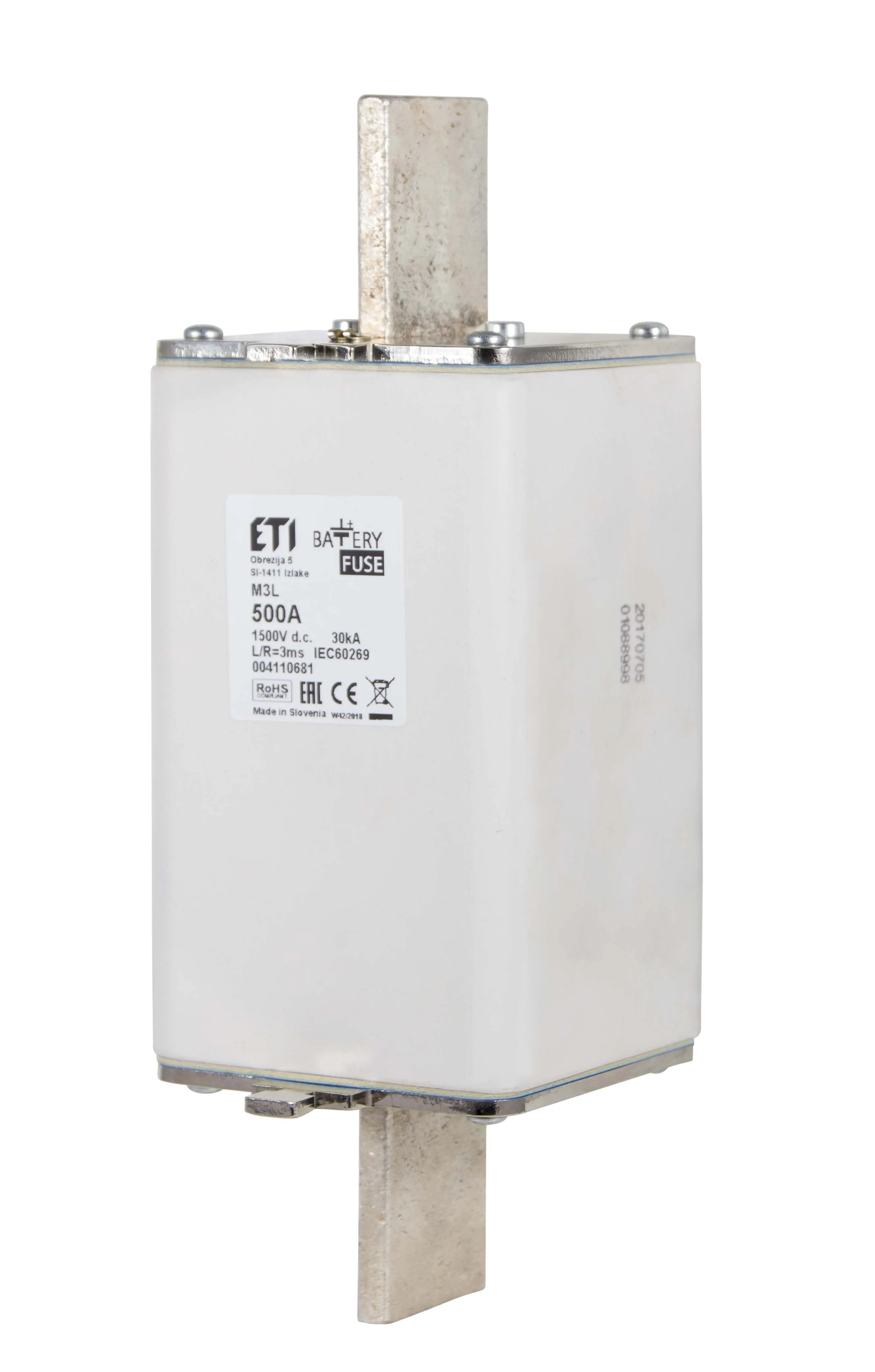 Talilni vložek NHU01XL gBat 100A/1500V DC 004110791