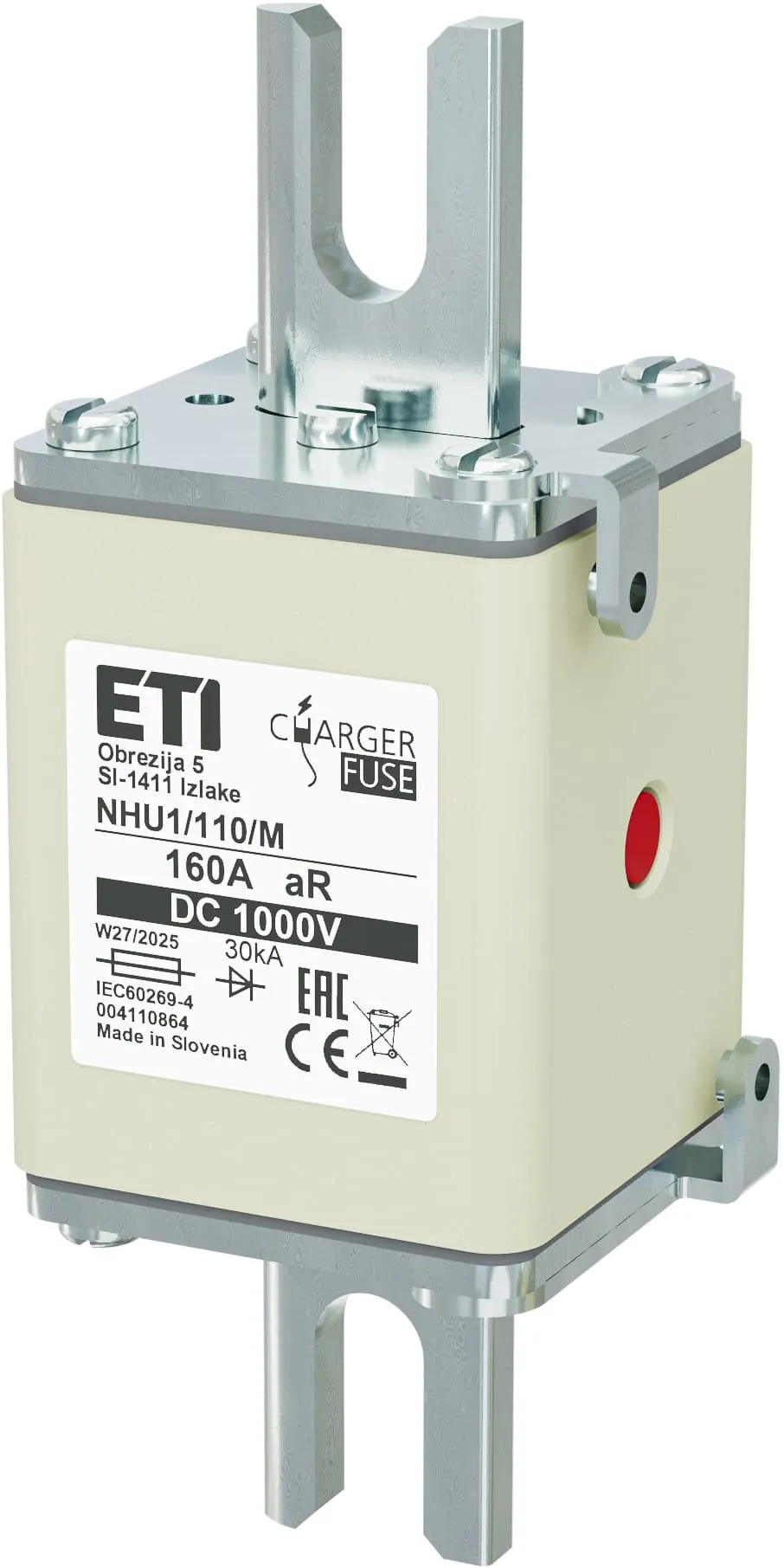 Talilni vložek NHU1/110/M aR 160A/1000V DC 004110864