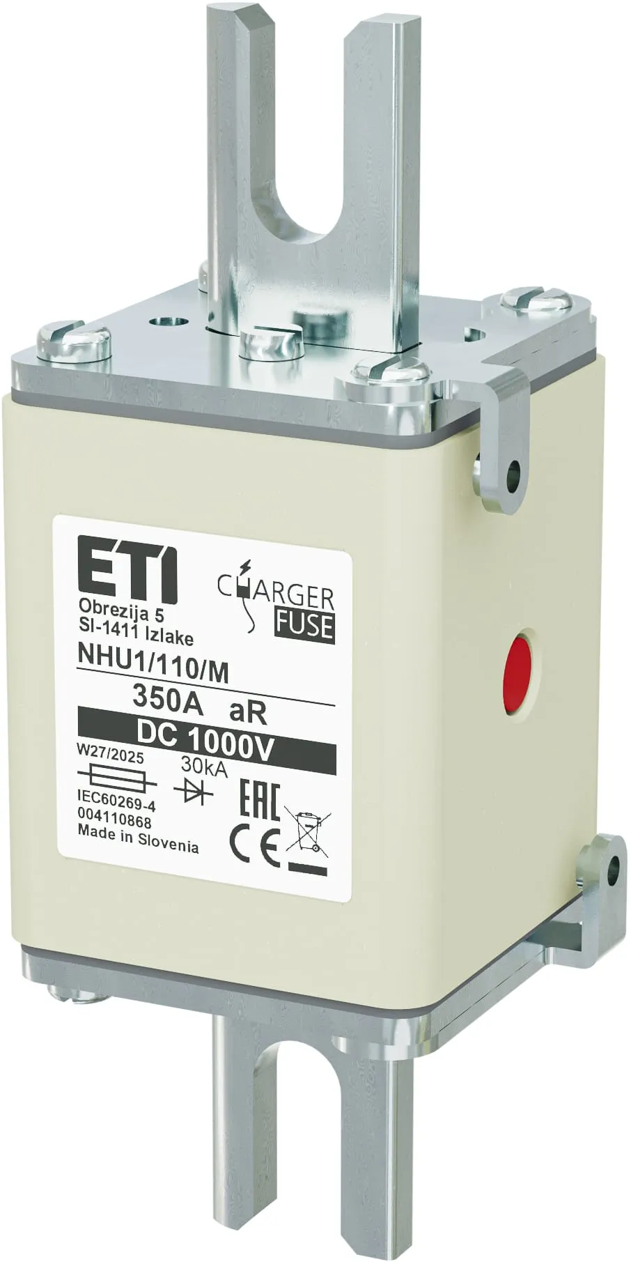 Talilni vložek NHU1/110/M aR 350A/1000V DC 004110868