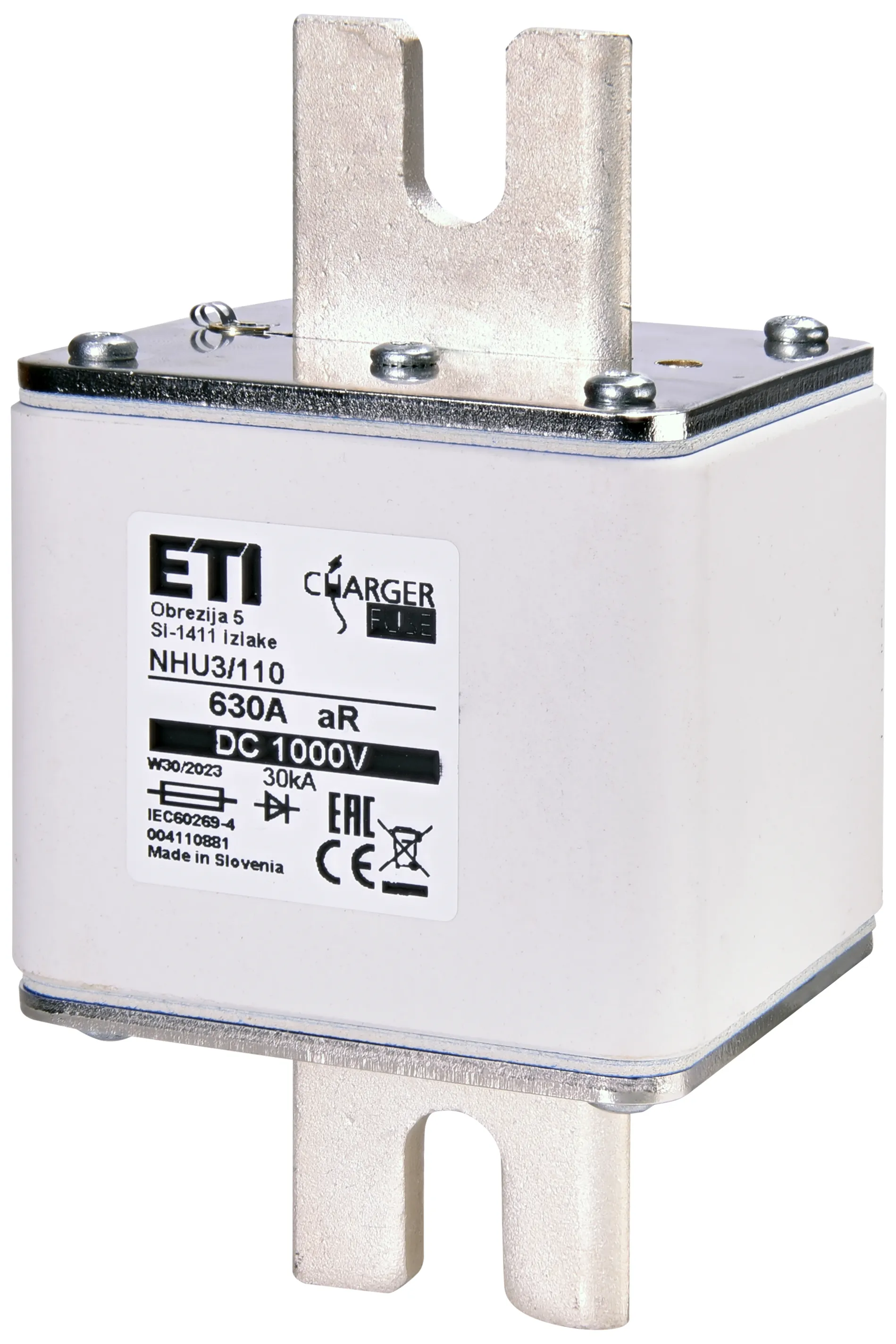 Talilni vložek NHU3/110 aR 630A/1000V DC 004110881