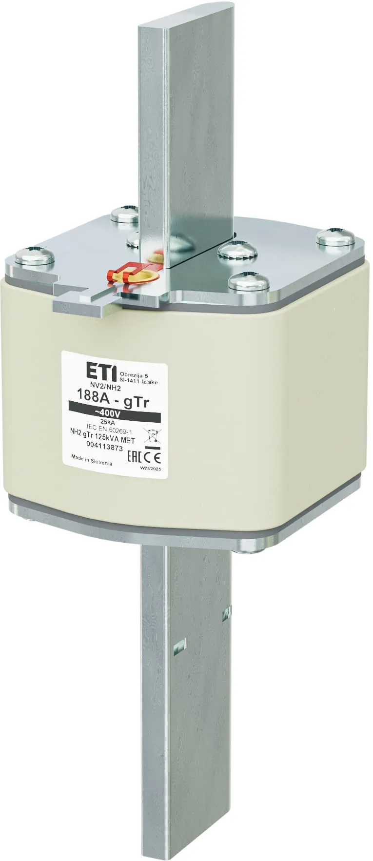 Talilni vložek NH2 gTr 188A/400V/125kVA MET 004113873