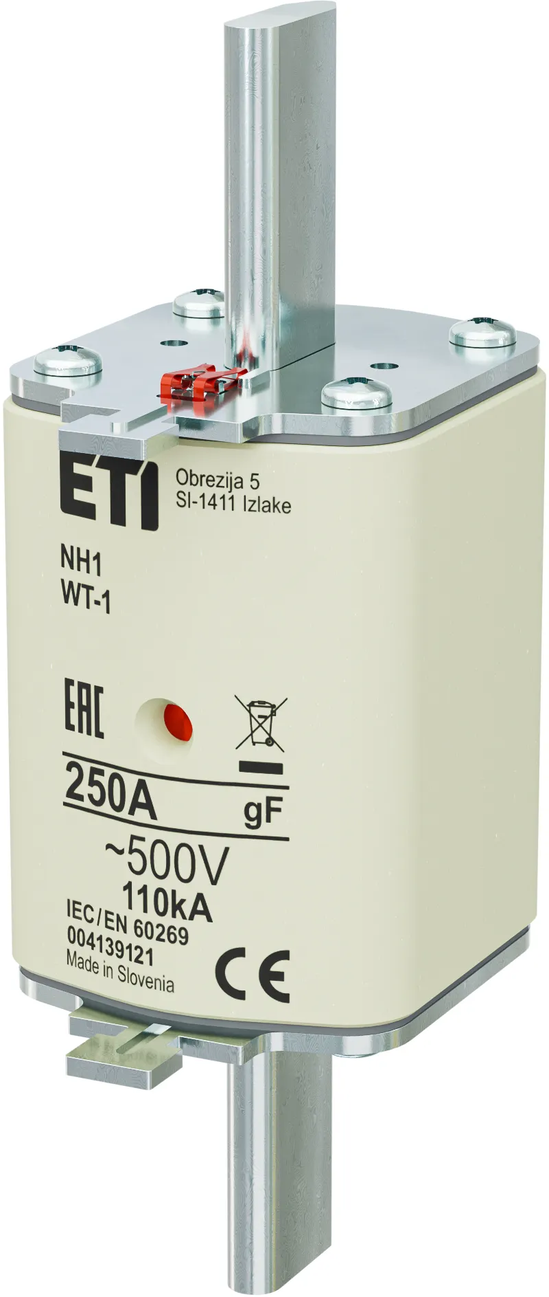 Talilni vložek NH1 gF 250A/500V 004139121