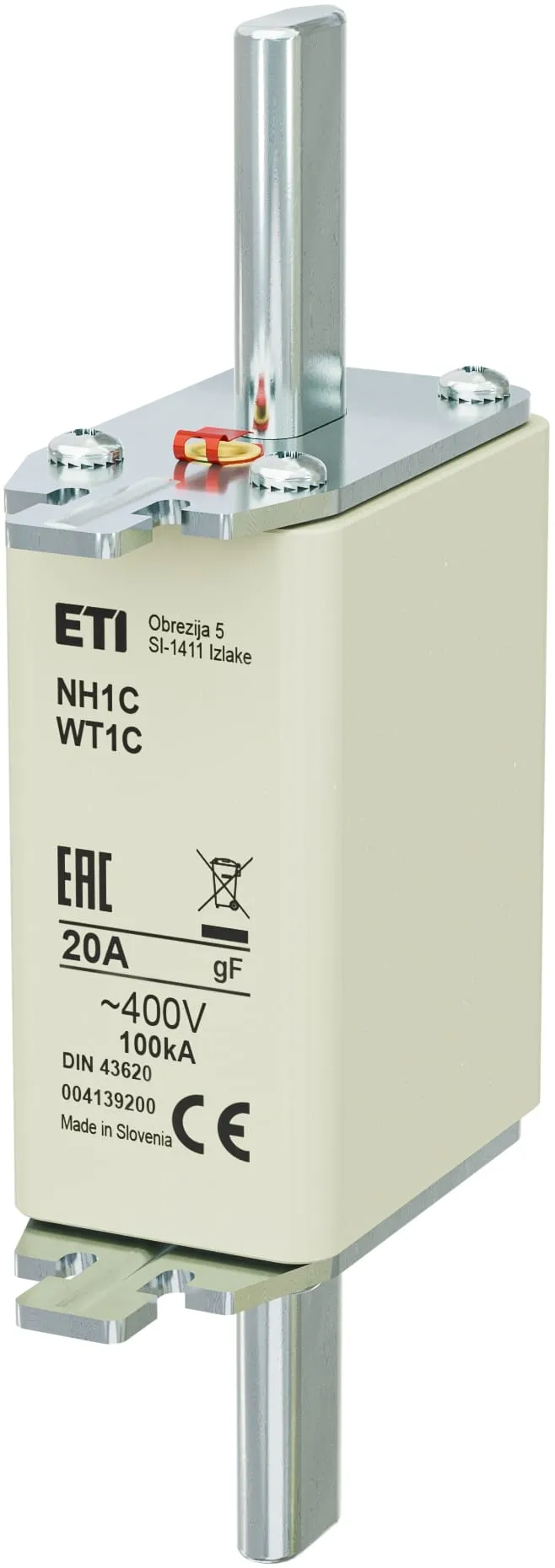Talilni vložek NH1C gF 20A/400V 004139200