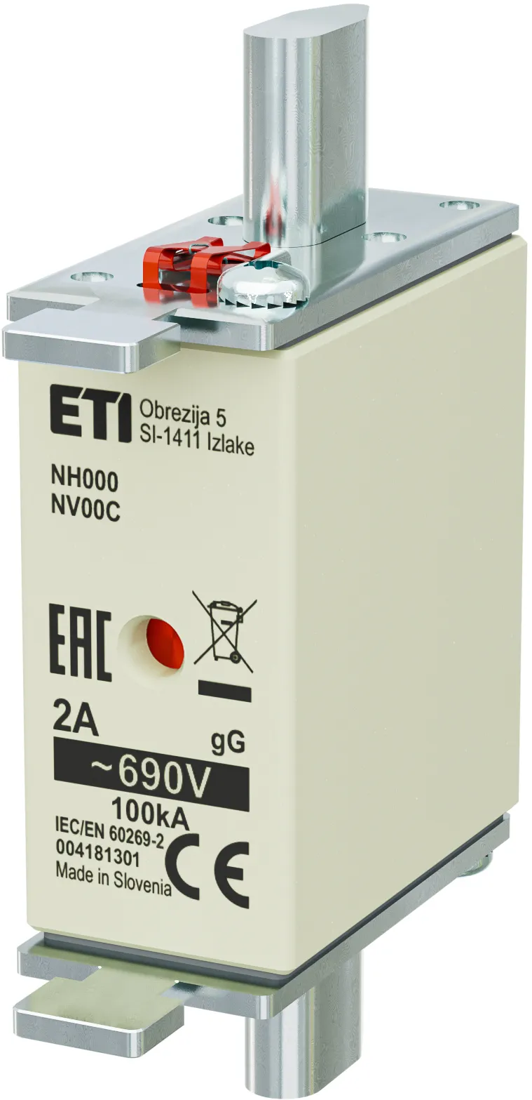 Talilni vložek NH000 gG 2A/690V 004181301