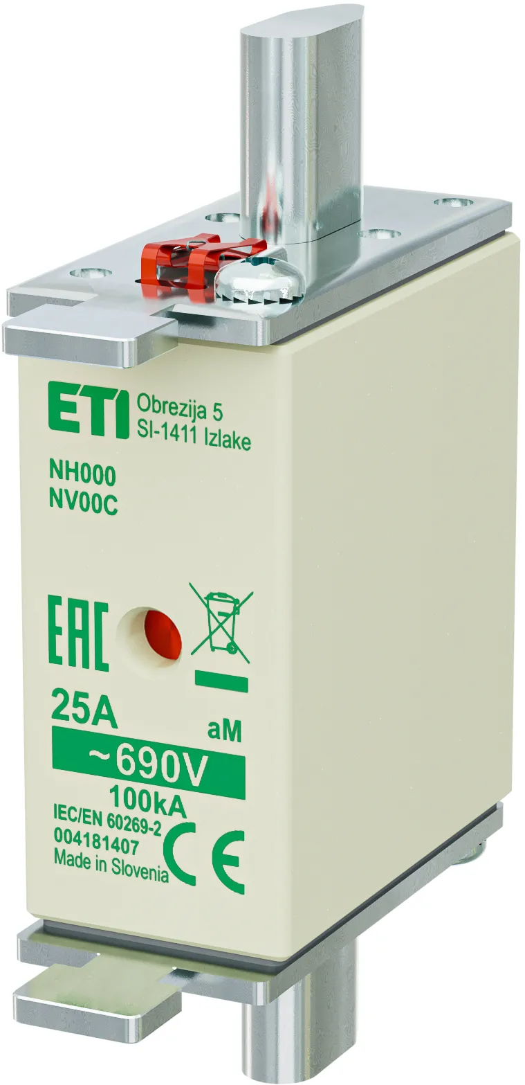 Talilni vložek NH000 aM 25A/690V 004181407