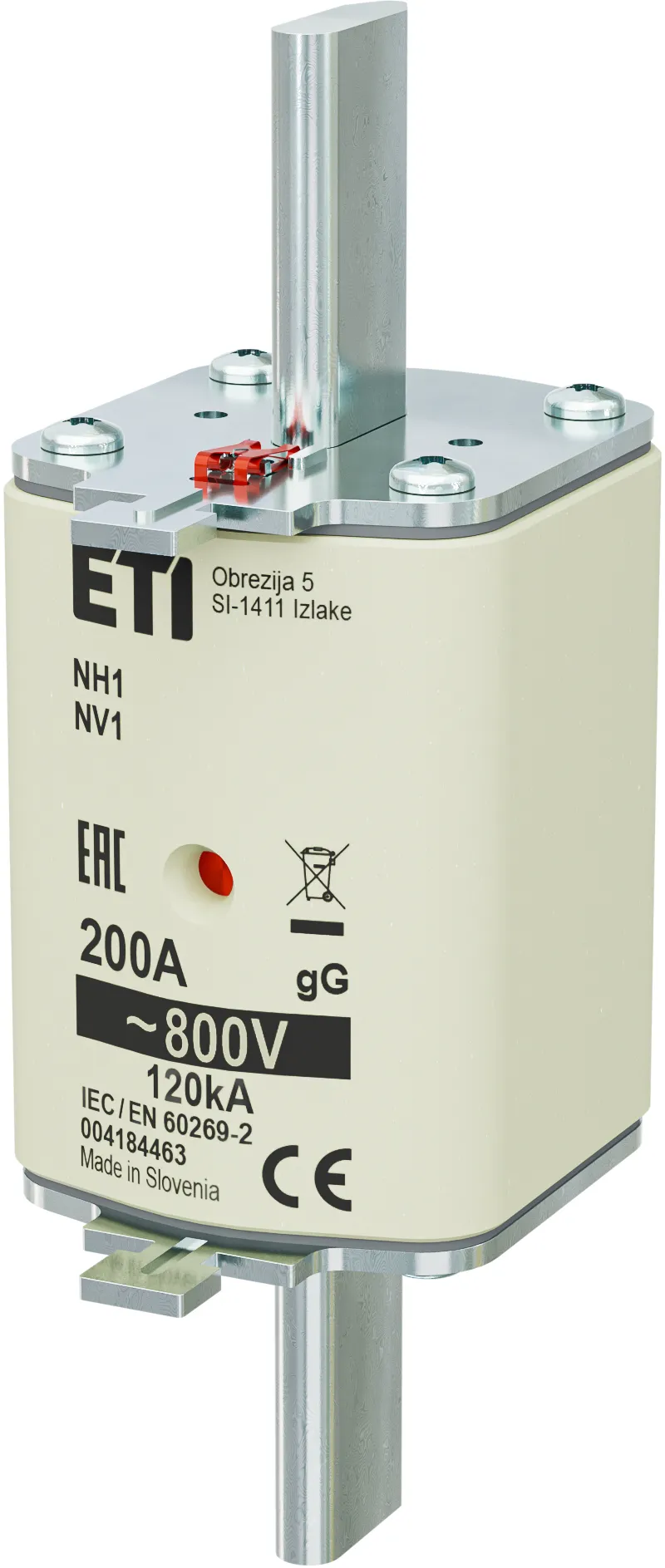 Talilni vložek NH1 gG 200A/800V 004184463