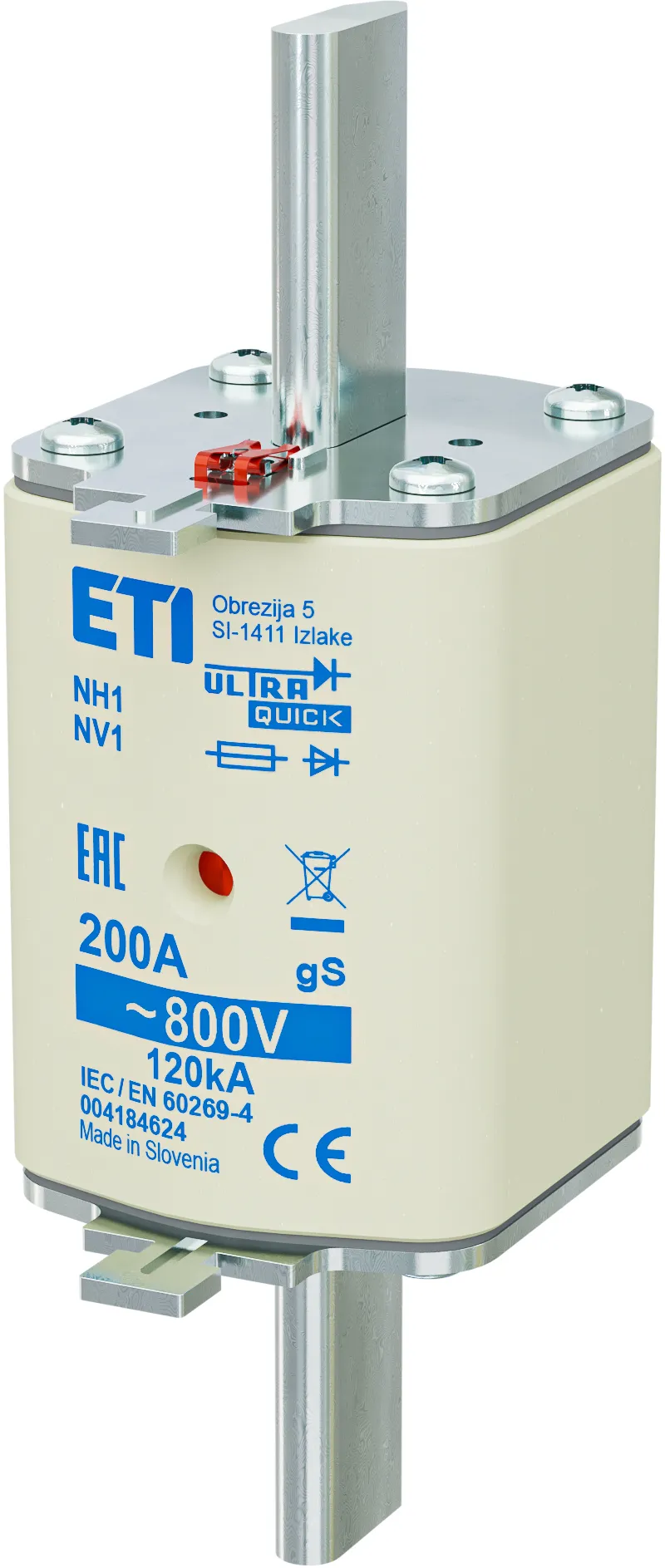 Talilni vložek NH1 gS 200A/800V 004184624
