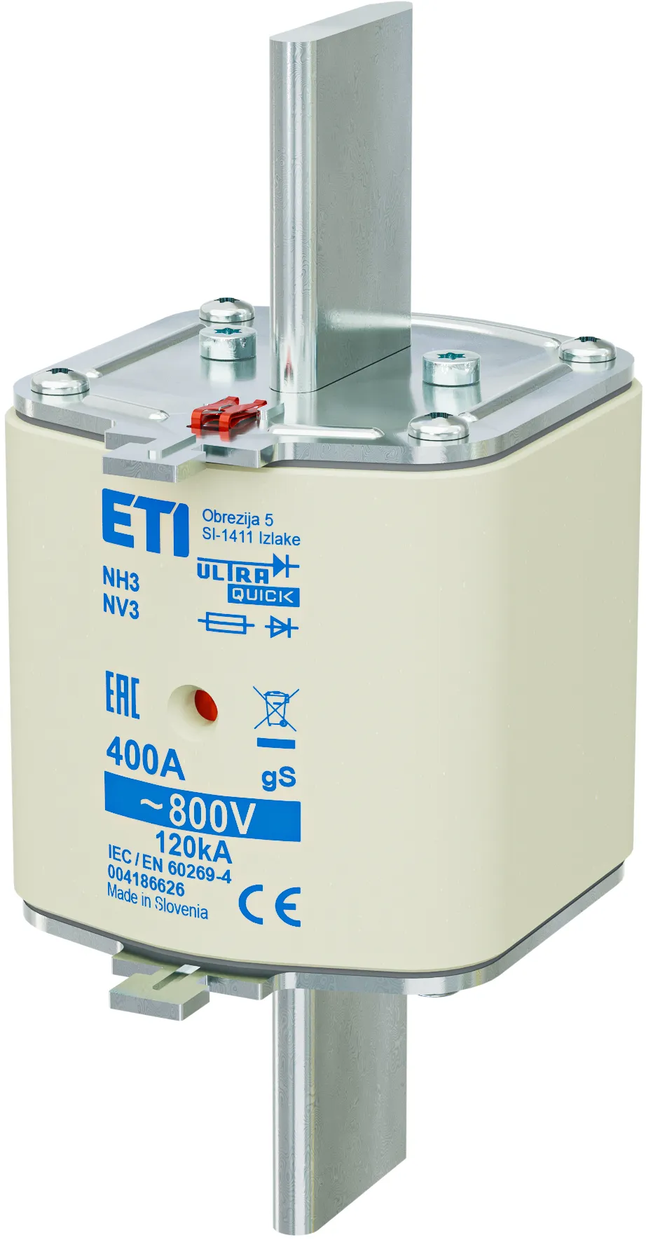 Talilni vložek NH3 gS 400A/800V 004186626