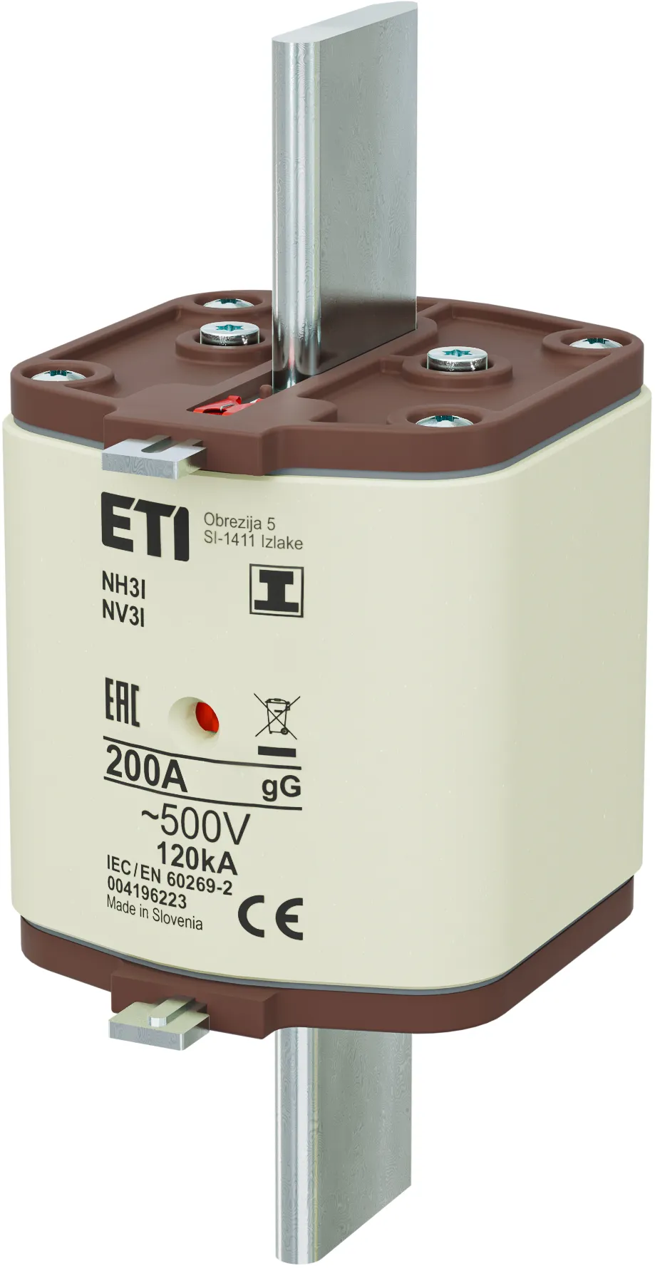 Talilni vložek NH3/I gG 200A/500V 004196223