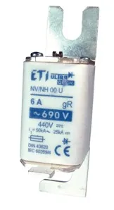 Talilni vložek NHS000/80 UQ aR 6A/690V 004331003