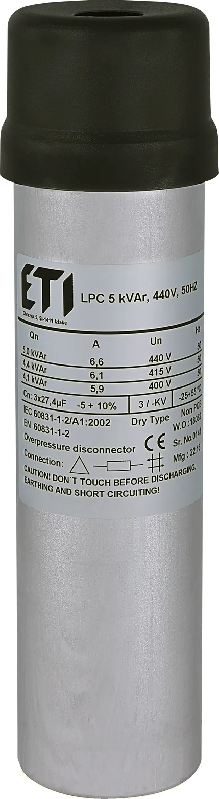 Kondenzator LPC 5 kVAr, 440V, 50Hz 004656713