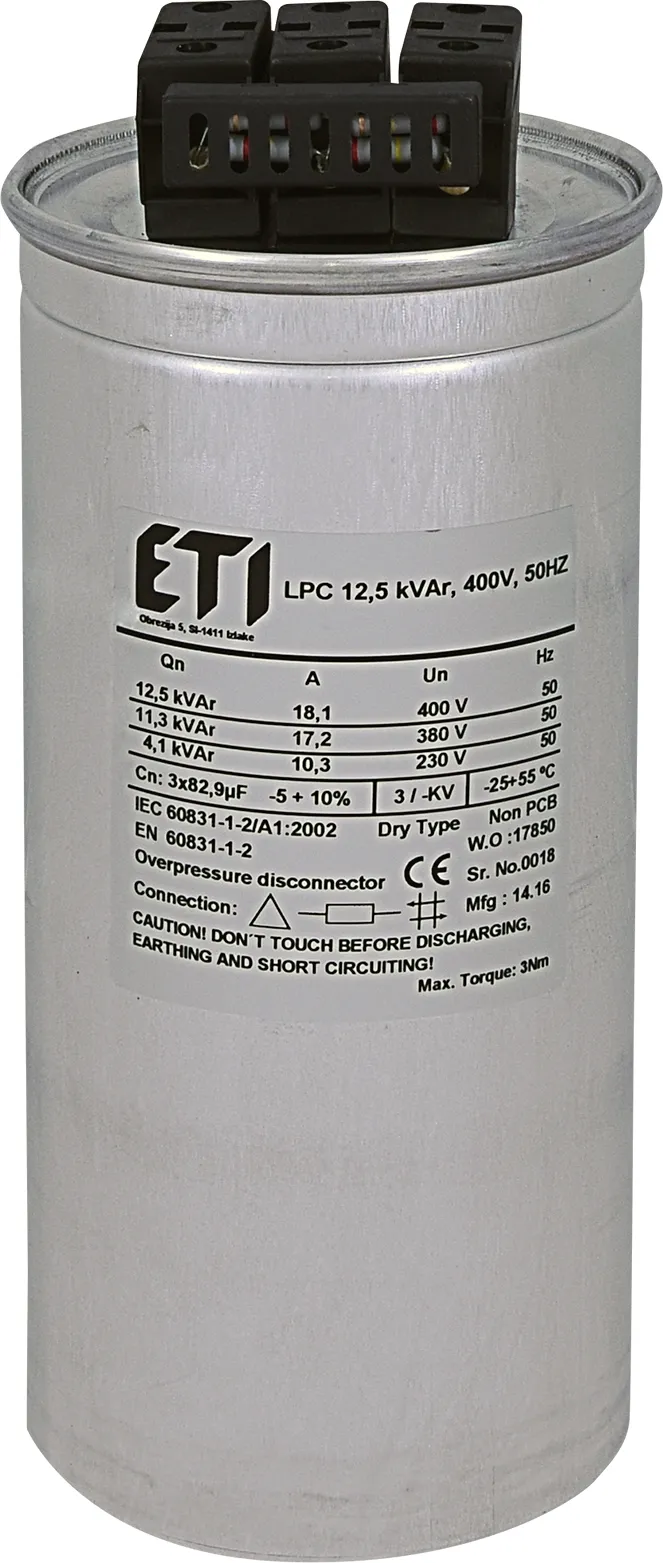 Kondenzator LPC 12.5 kVAr, 400V, 50Hz 004656751