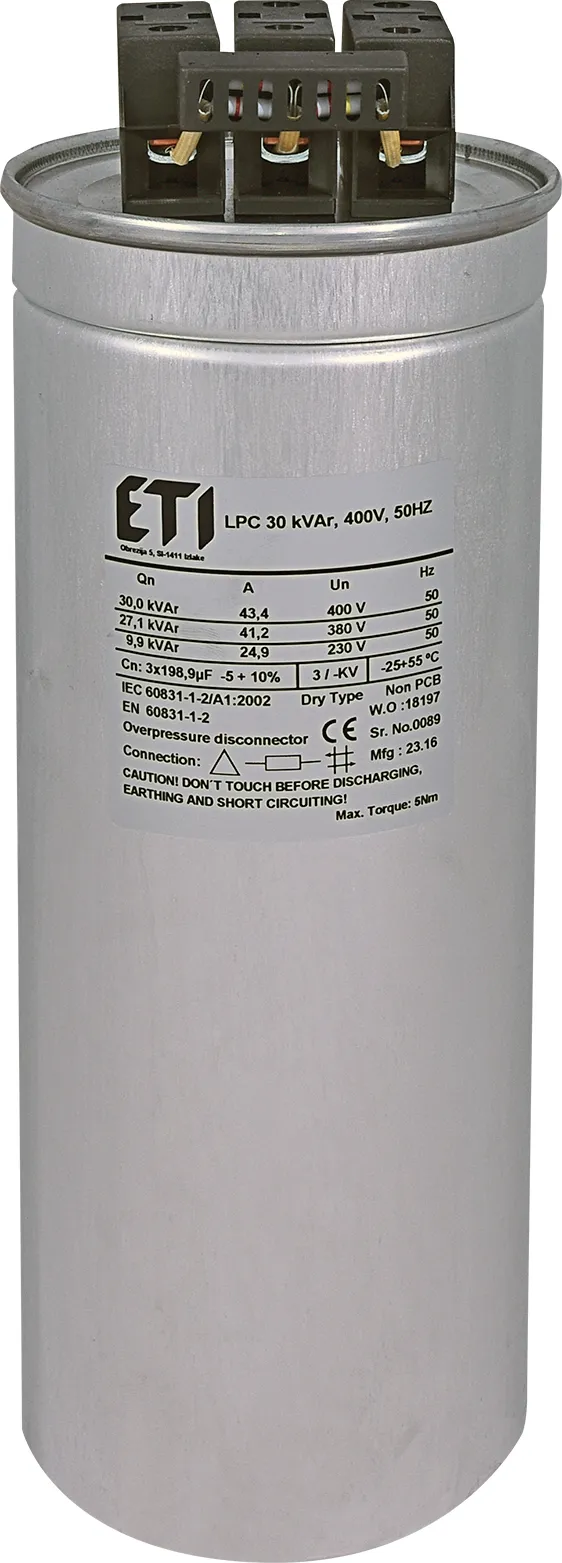 Kondenzator LPC 30 kVAr, 400V, 50Hz 004656755