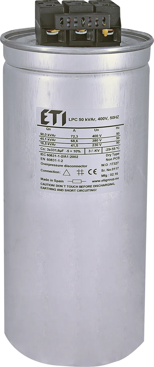 Kondenzator LPC 50 kVAr, 400V, 50Hz 004656757