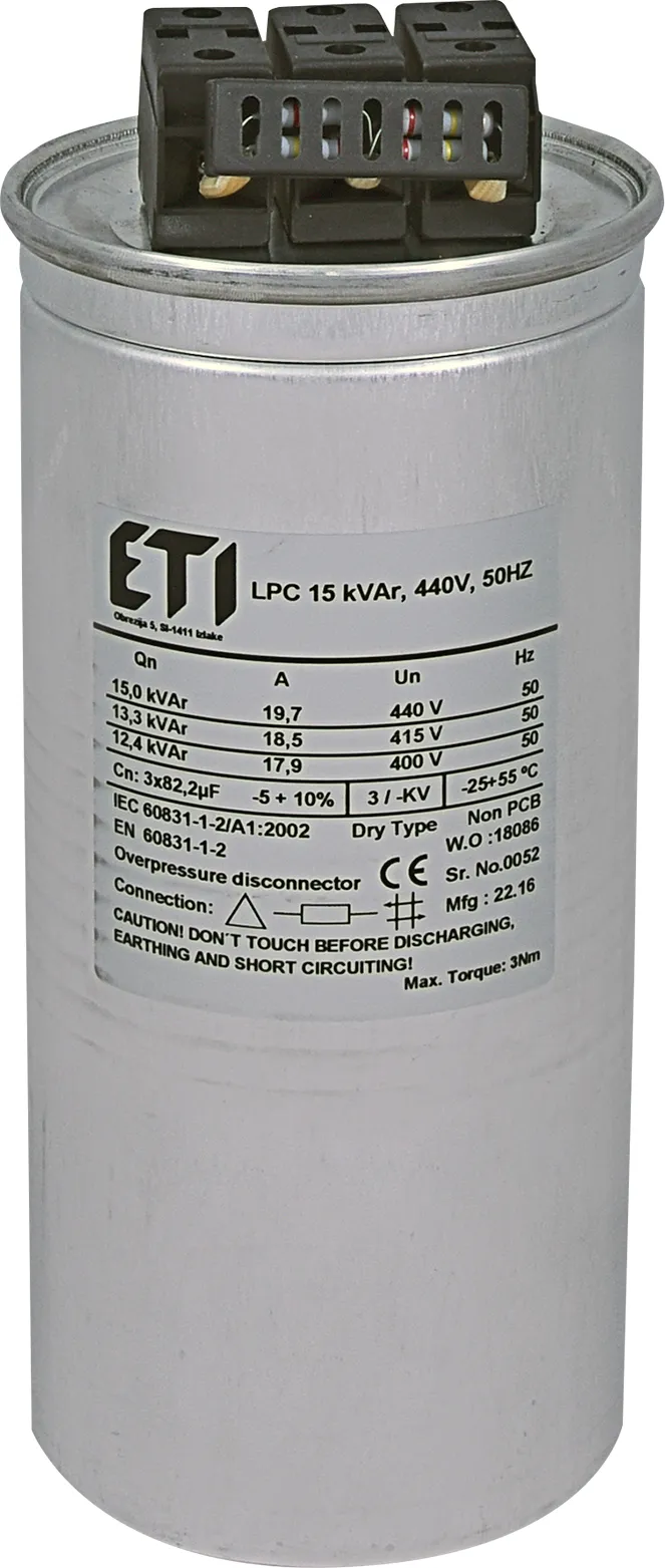Kondenzator LPC 15 kVAr, 440V, 50Hz 004656762