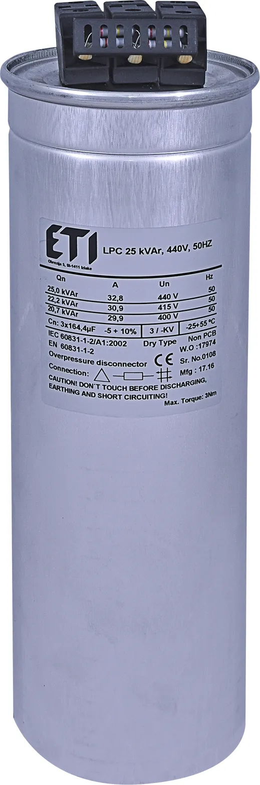 Kondenzator LPC 25 kVAr, 440V, 50Hz 004656764