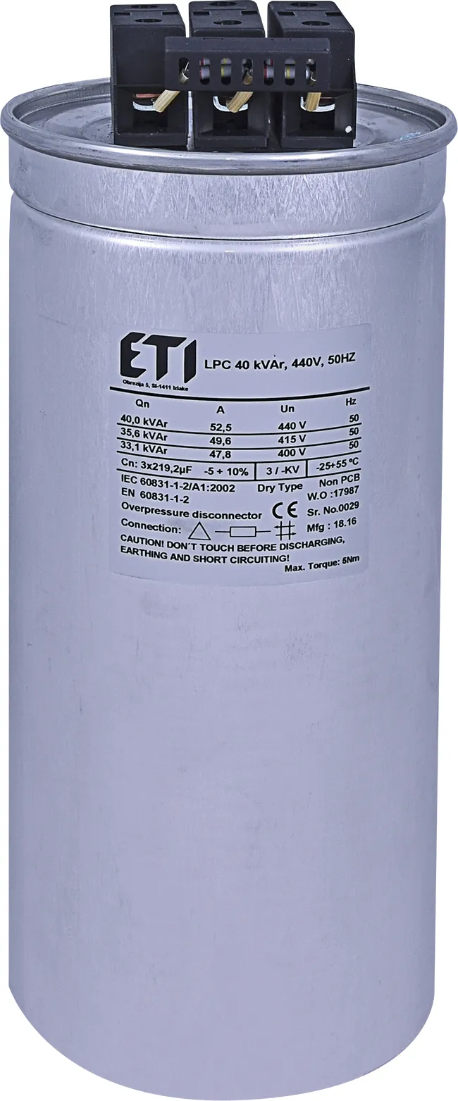 Kondenzator LPC 40 kVAr, 440V, 50Hz 004656766