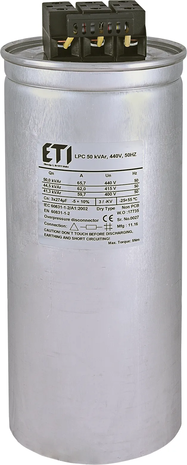 Kondenzator LPC 50 kVAr, 440V, 50Hz 004656767