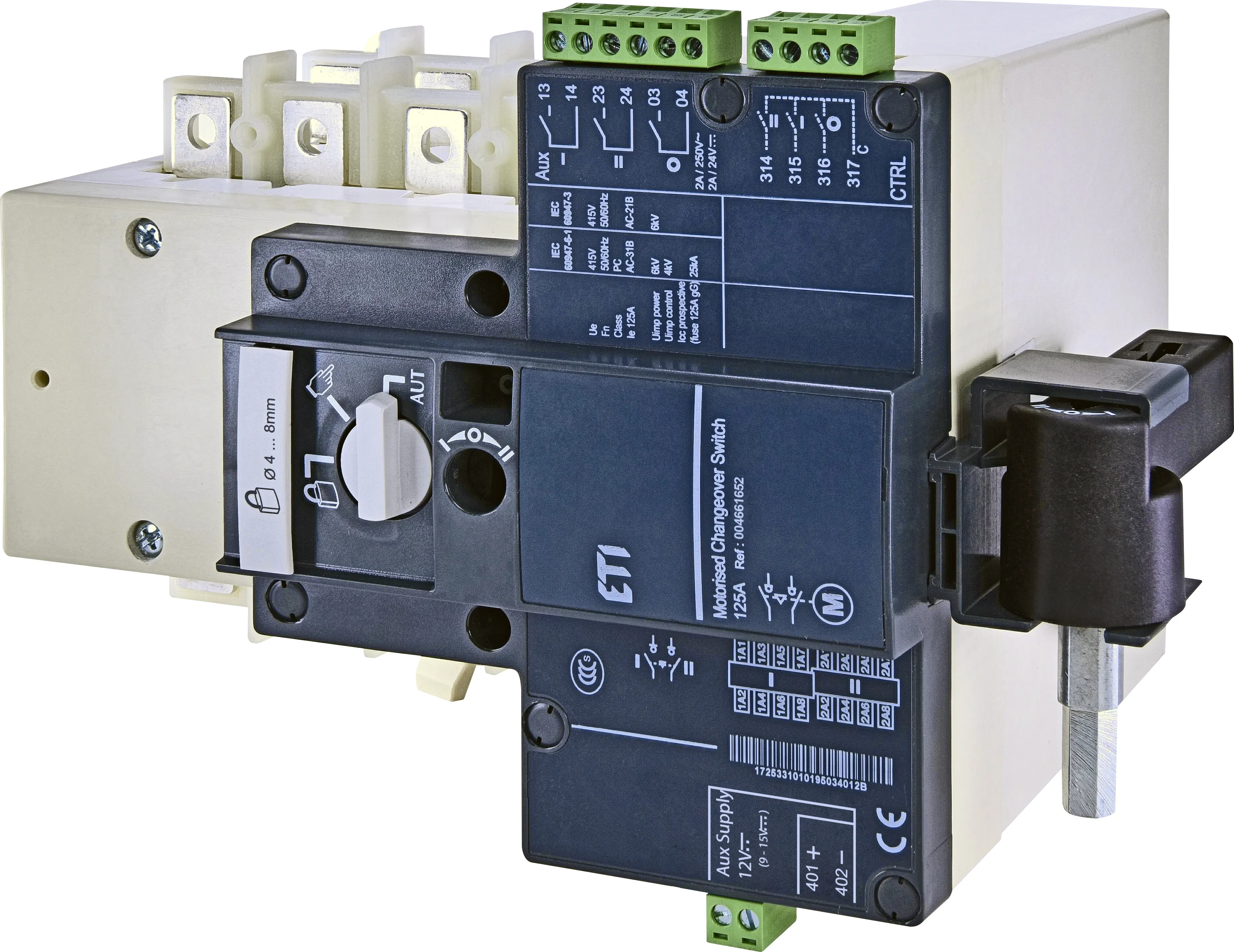 Preklopno stikalo - mot. pogon MLBS 125 4P CO 12VDC 004661652