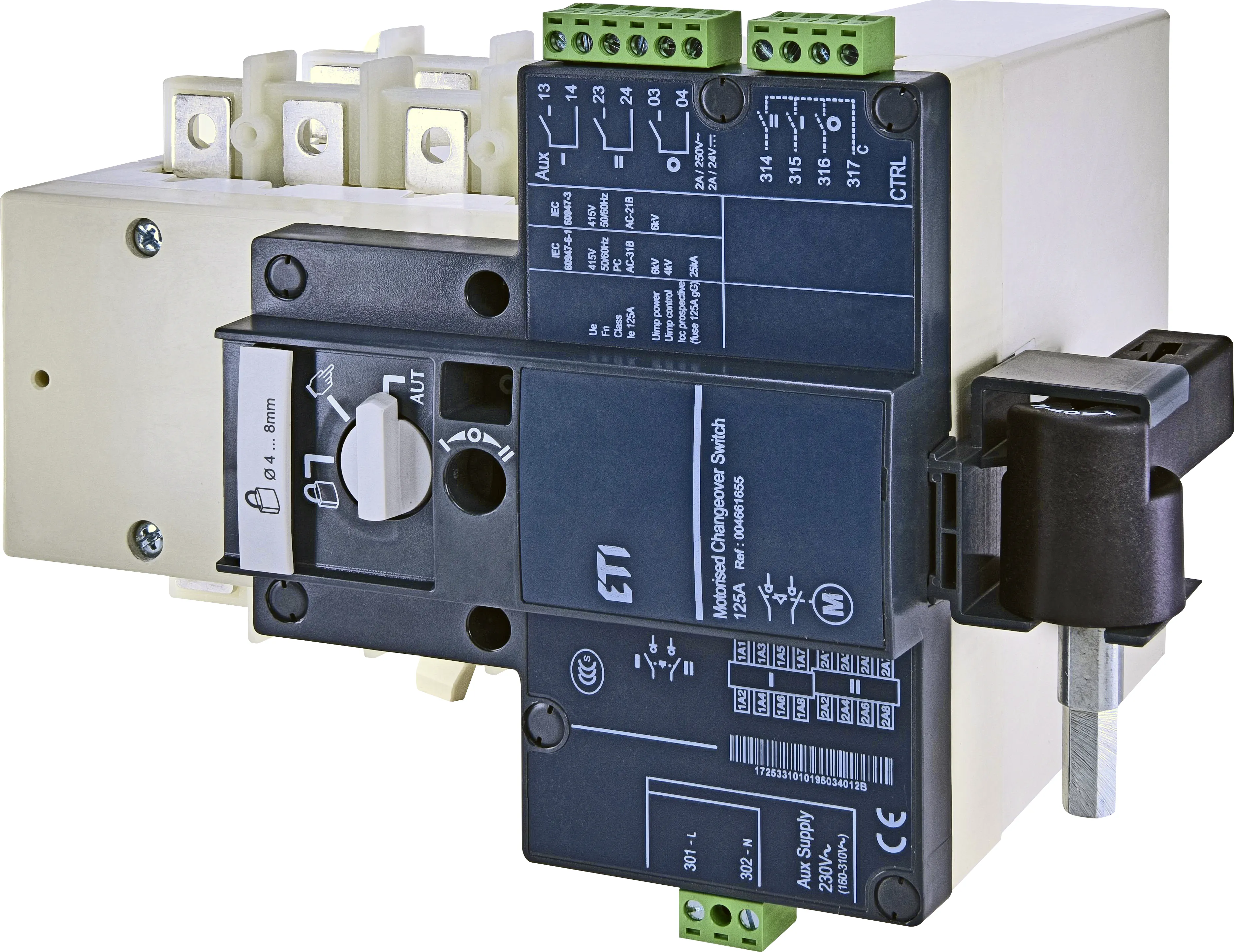 Preklopno stikalo - mot. pogon MLBS 125 4P CO 230VAC 004661655