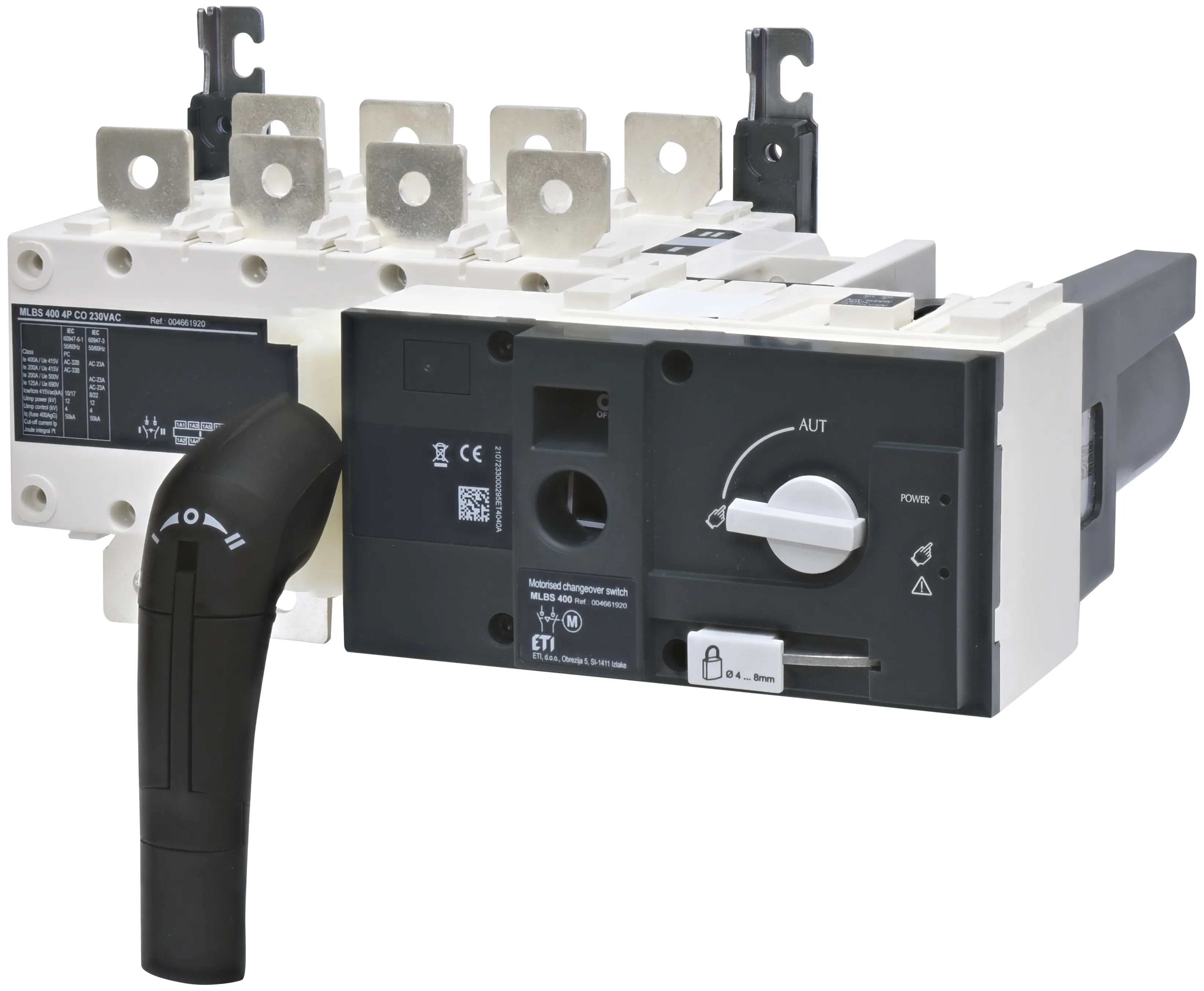 Preklopno stikalo - mot. pogon MLBS 400 4P CO 230VAC 004661920