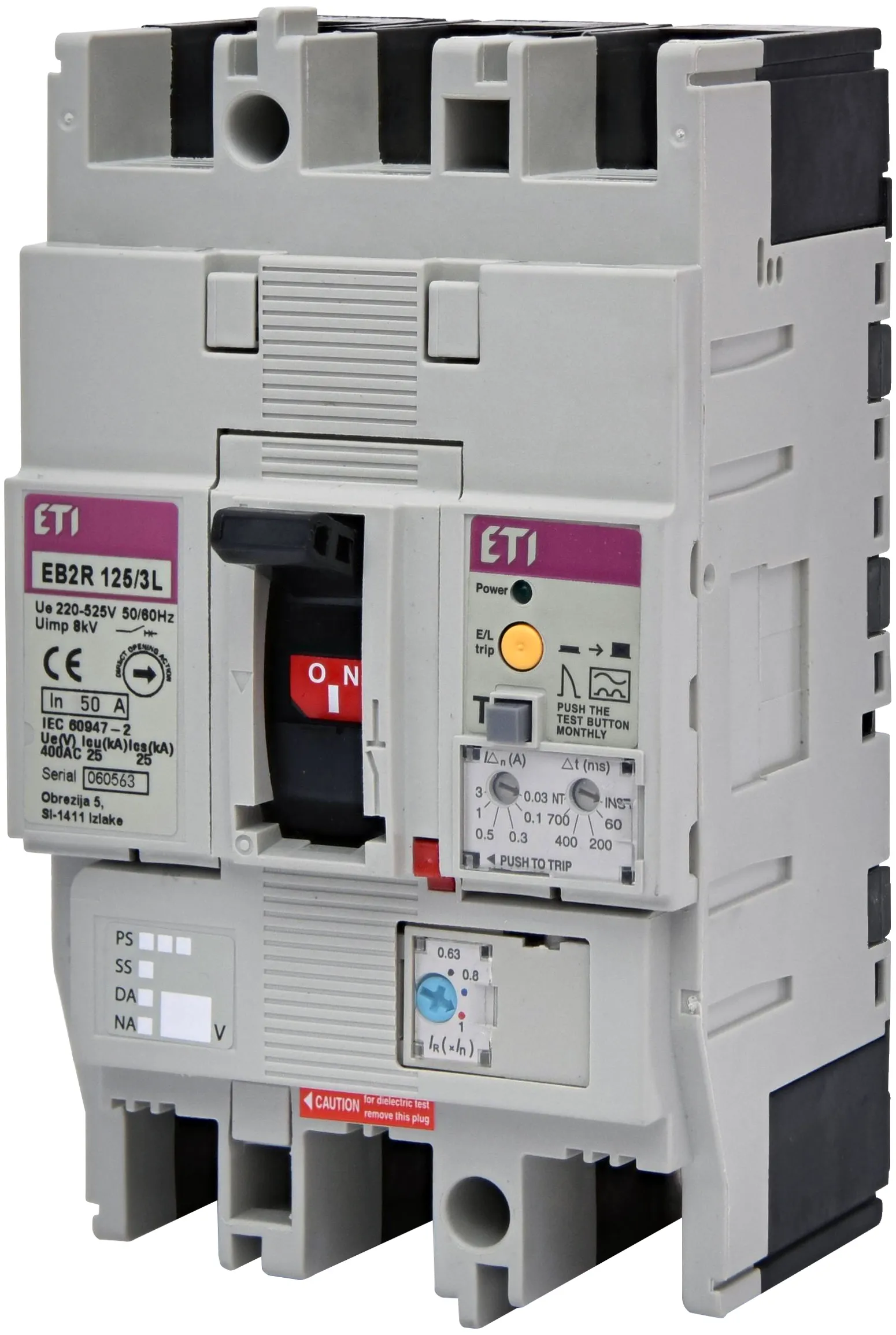 Kompaktni odklopnik EB2R 125/3L 50A 3P 004671503